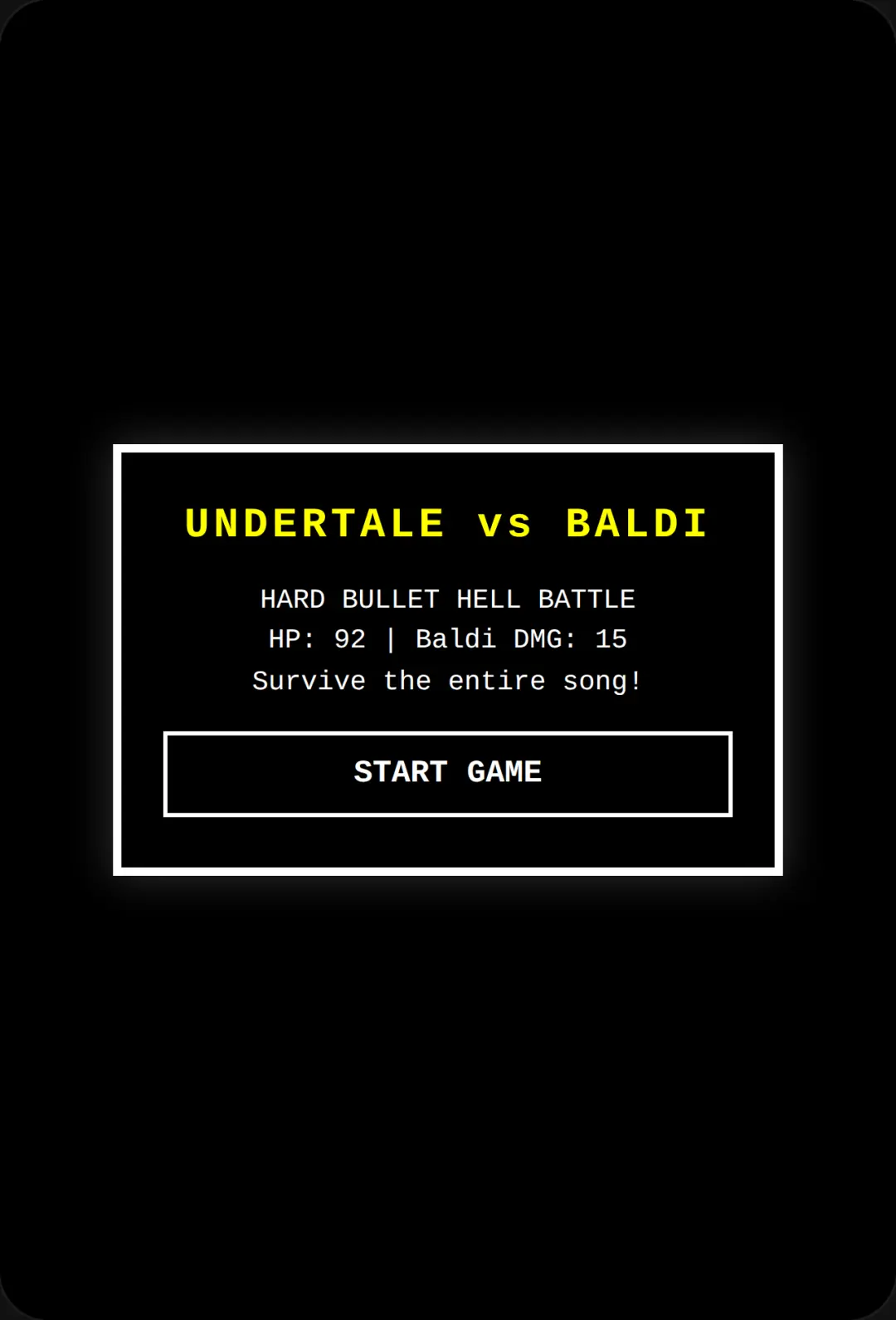 Undertale vs Baldi - Hard Bullet Hell cover