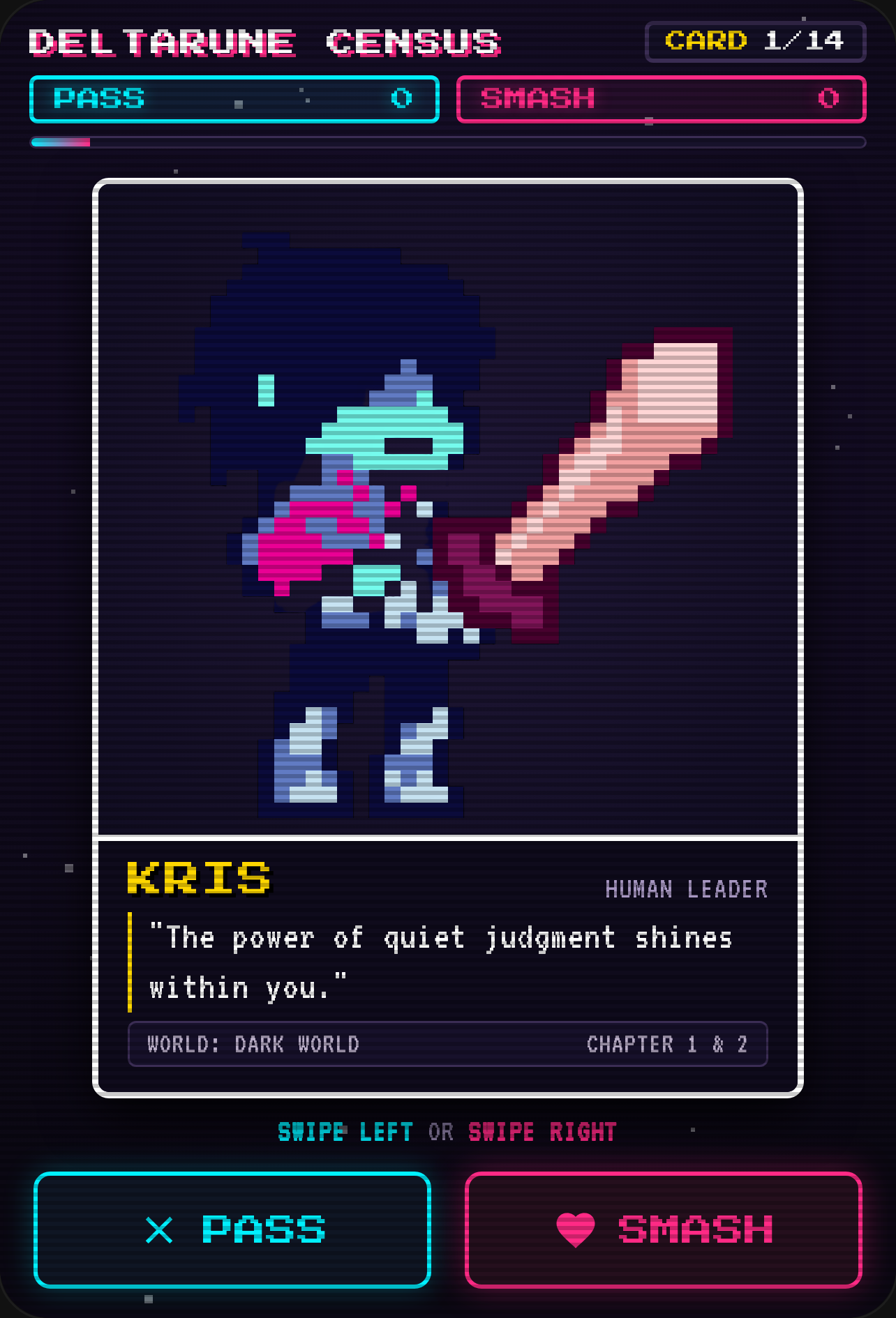 Deltarune - Smash or Pass cover