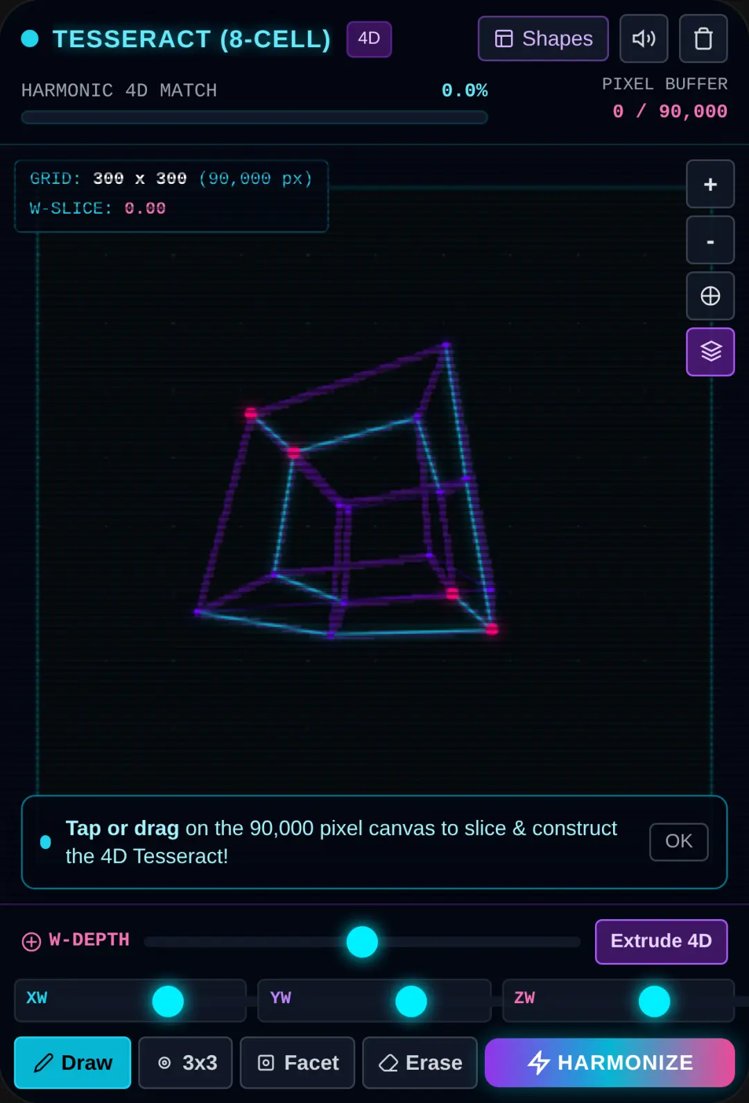 90,000 Pixels: 4D Hyper-Shape Matrix cover