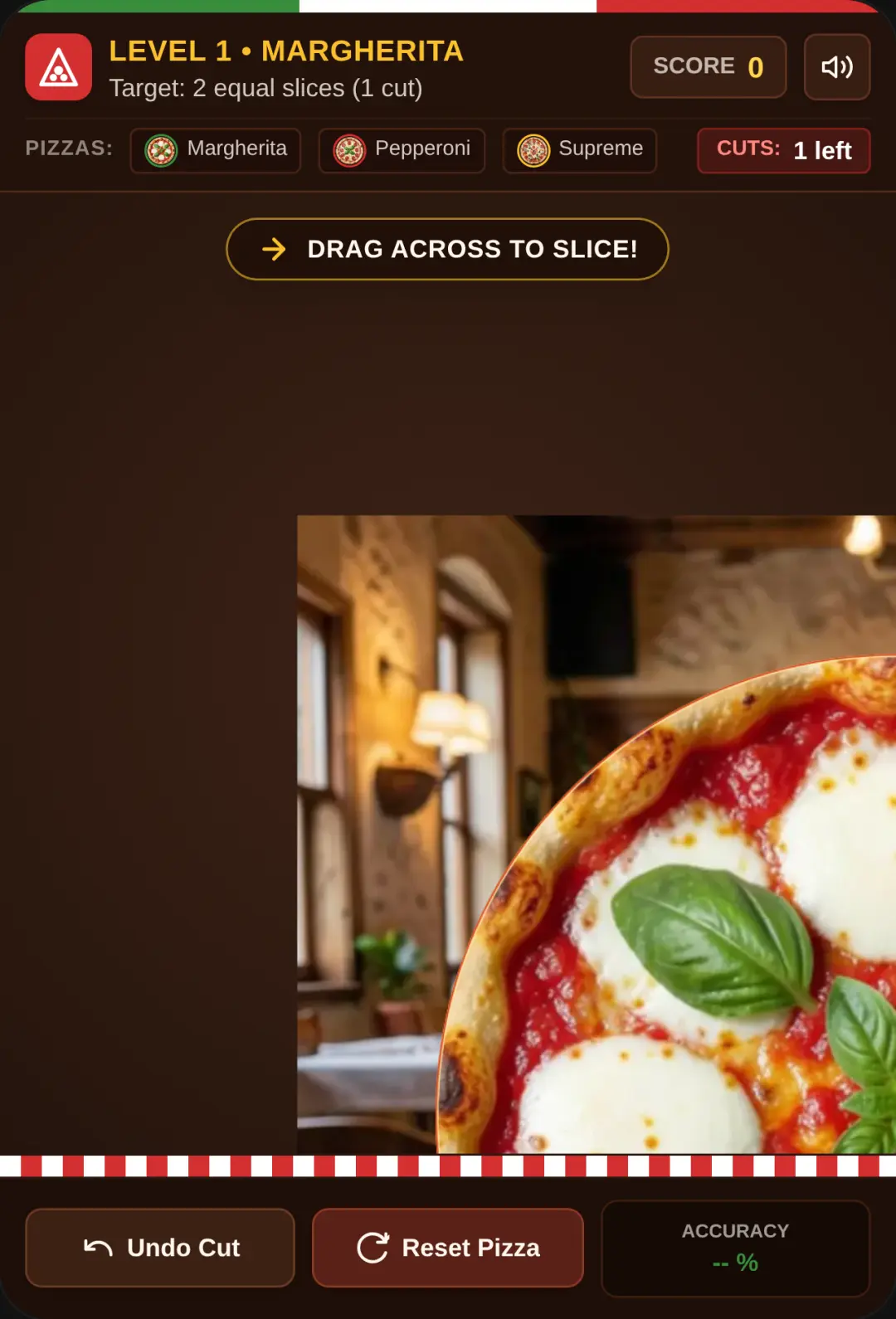 Yummy Pizza only clean slices cover