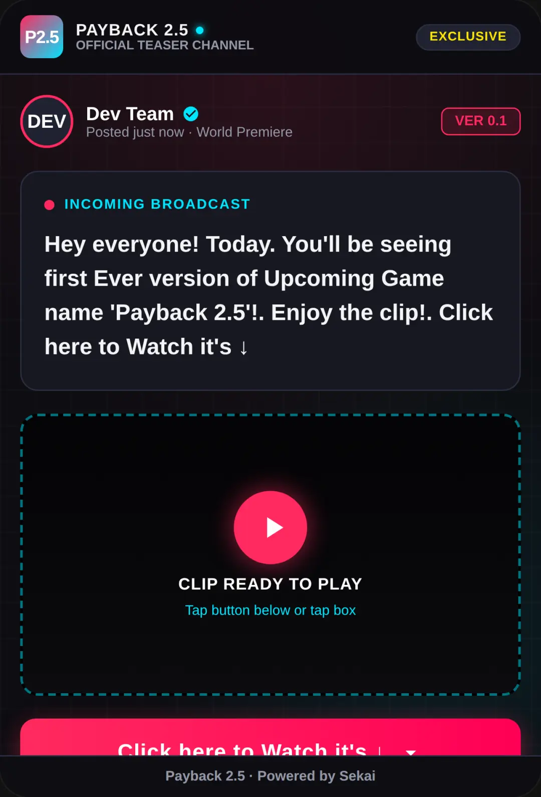 Payback 2.5 Teaser Announcement. Be hyped! It will be released this month,not soon though. . . cover