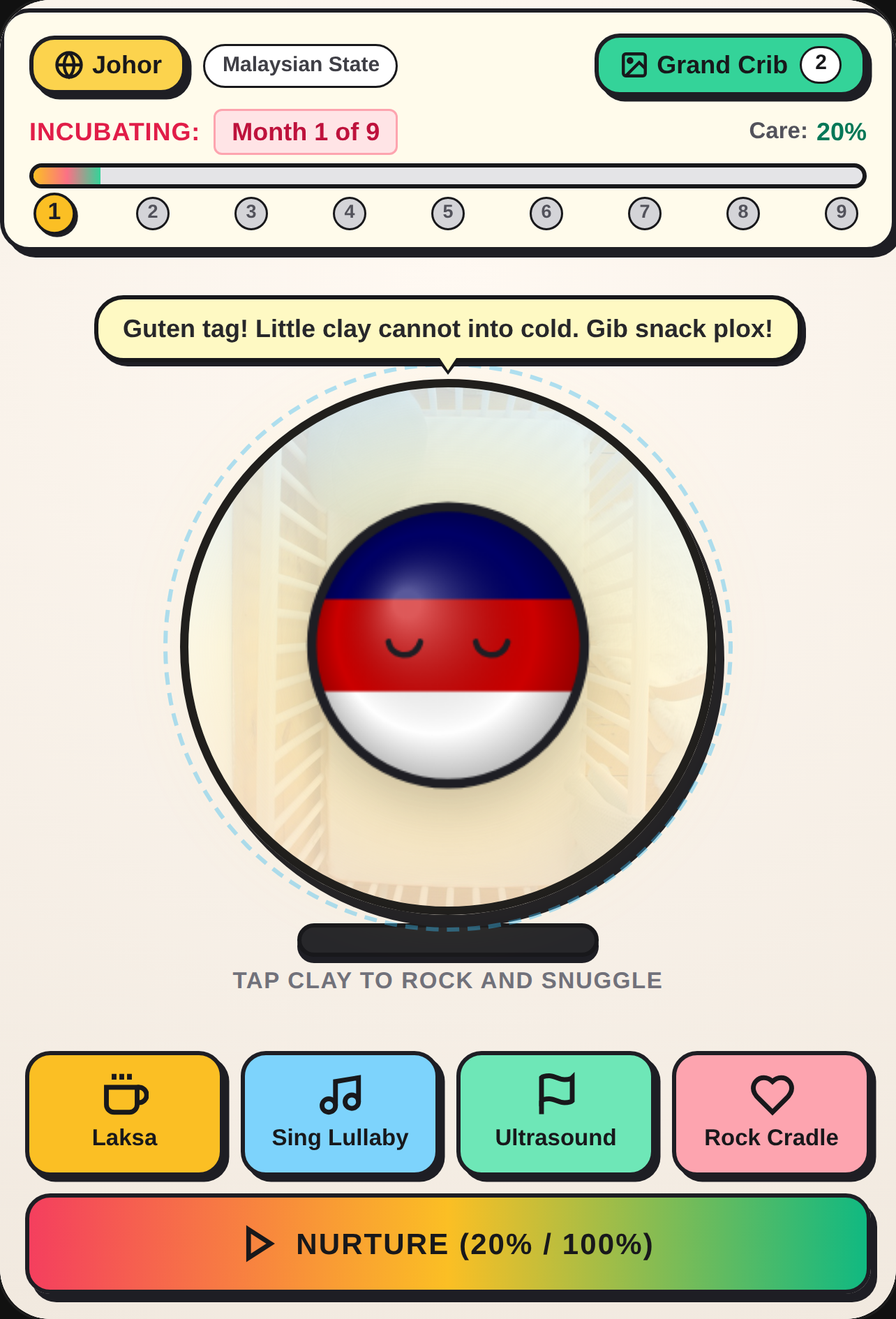 Countryball 9-Month Nursery Simulator cover