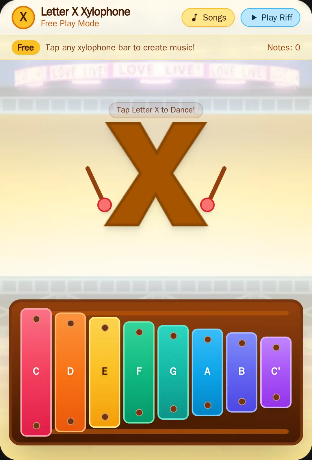 Letter X Plays Xylophone cover