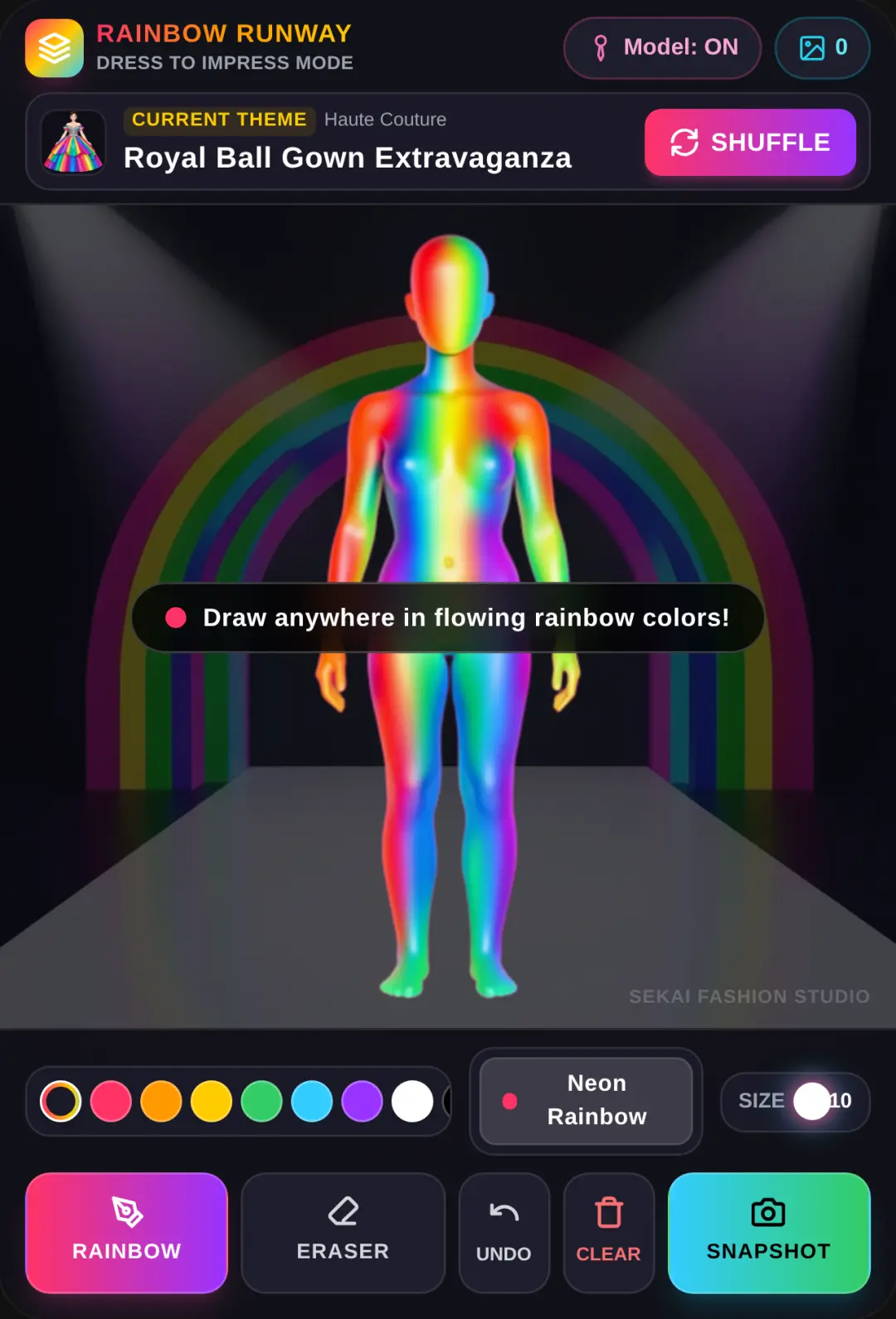 Rainbow Fashion Draw - Dress to Impress cover