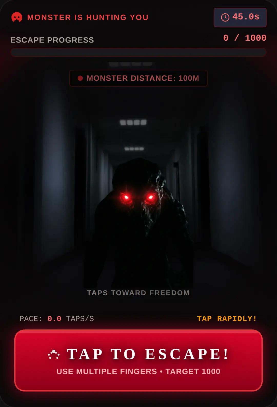 Monster chase (1000 taps) cover