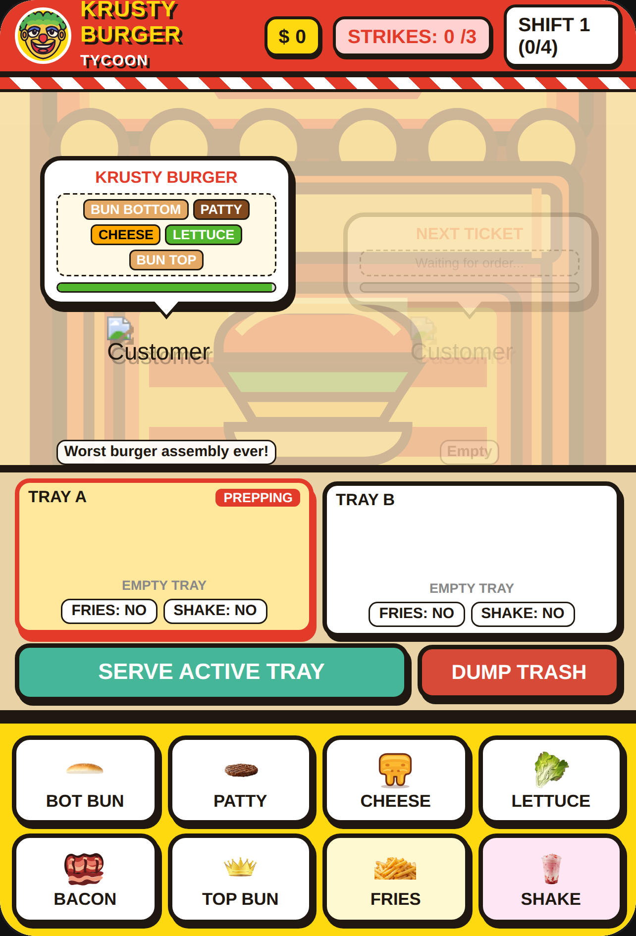 Krusty Burger: Tycoon cover