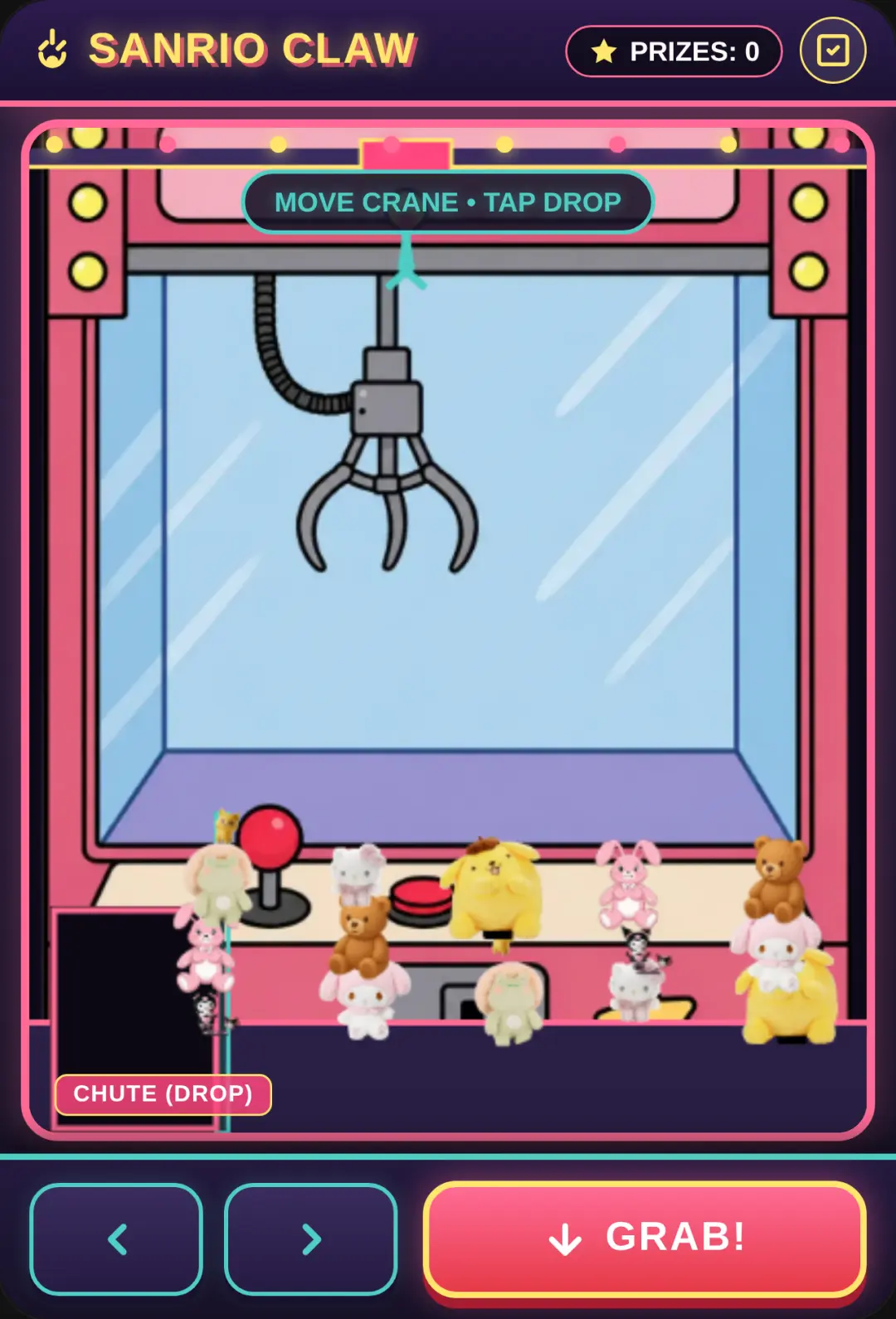Sanrio Claw Machine cover