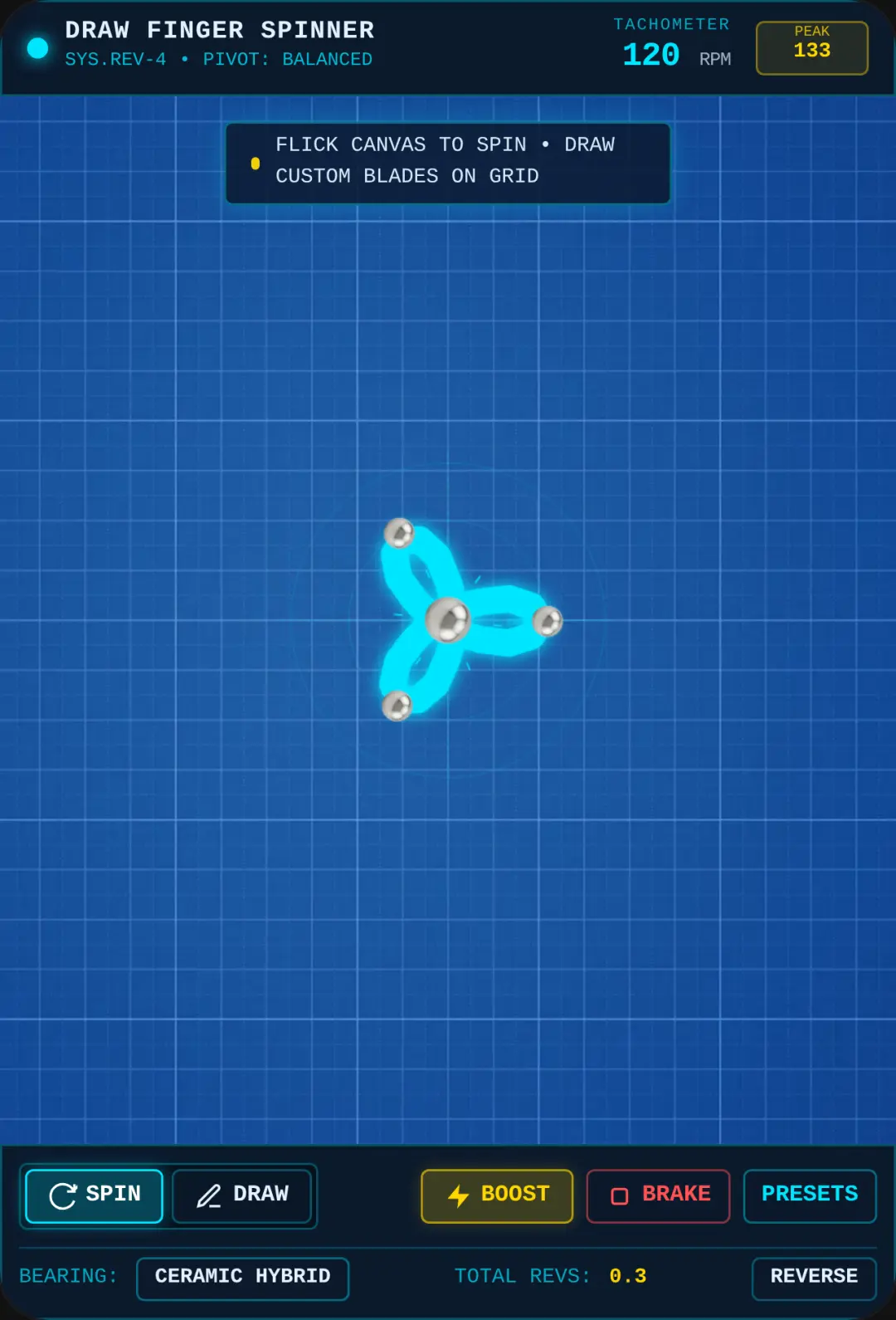 Draw Finger Spinner cover