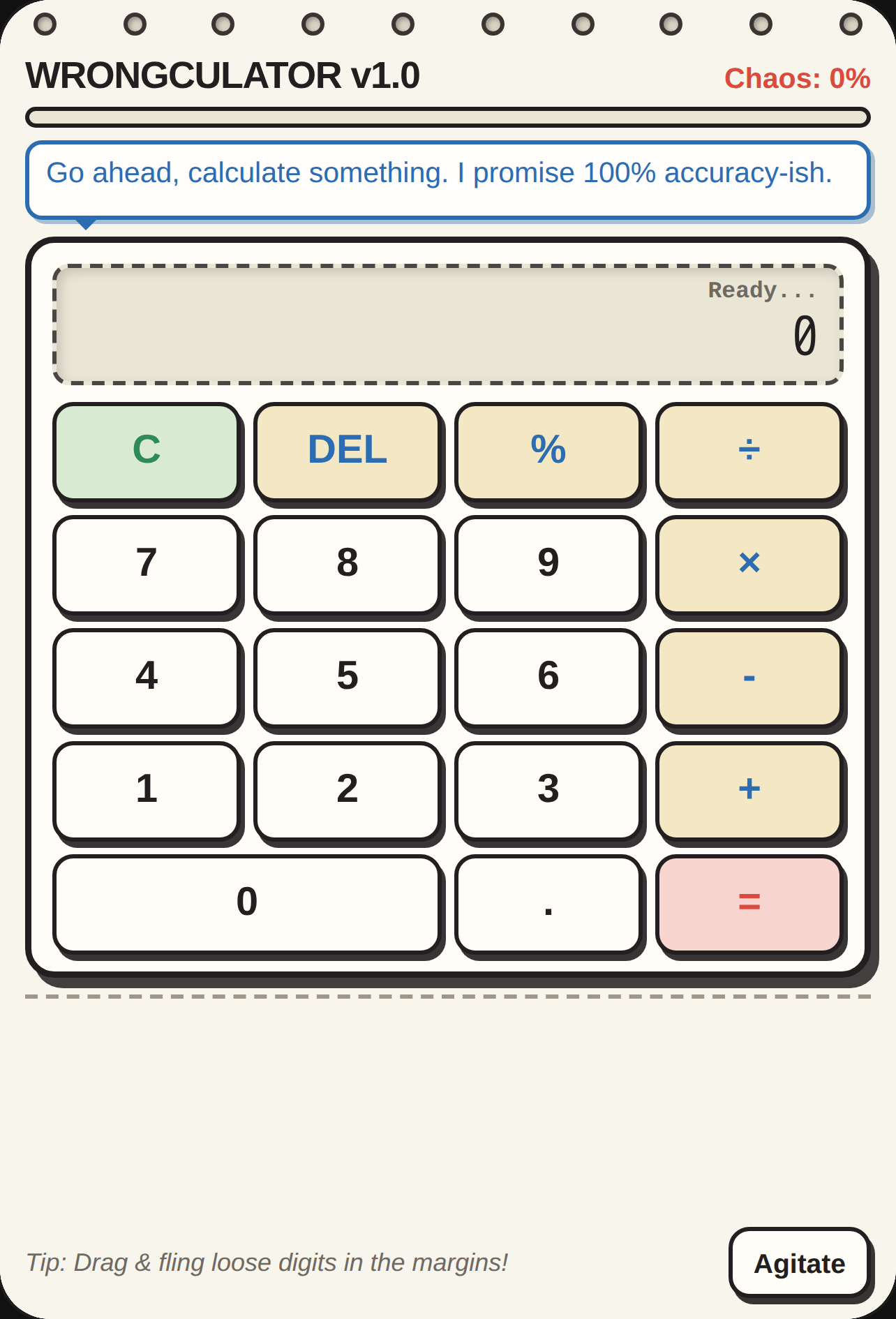 Wrongculator — The Sketchbook Calculator cover