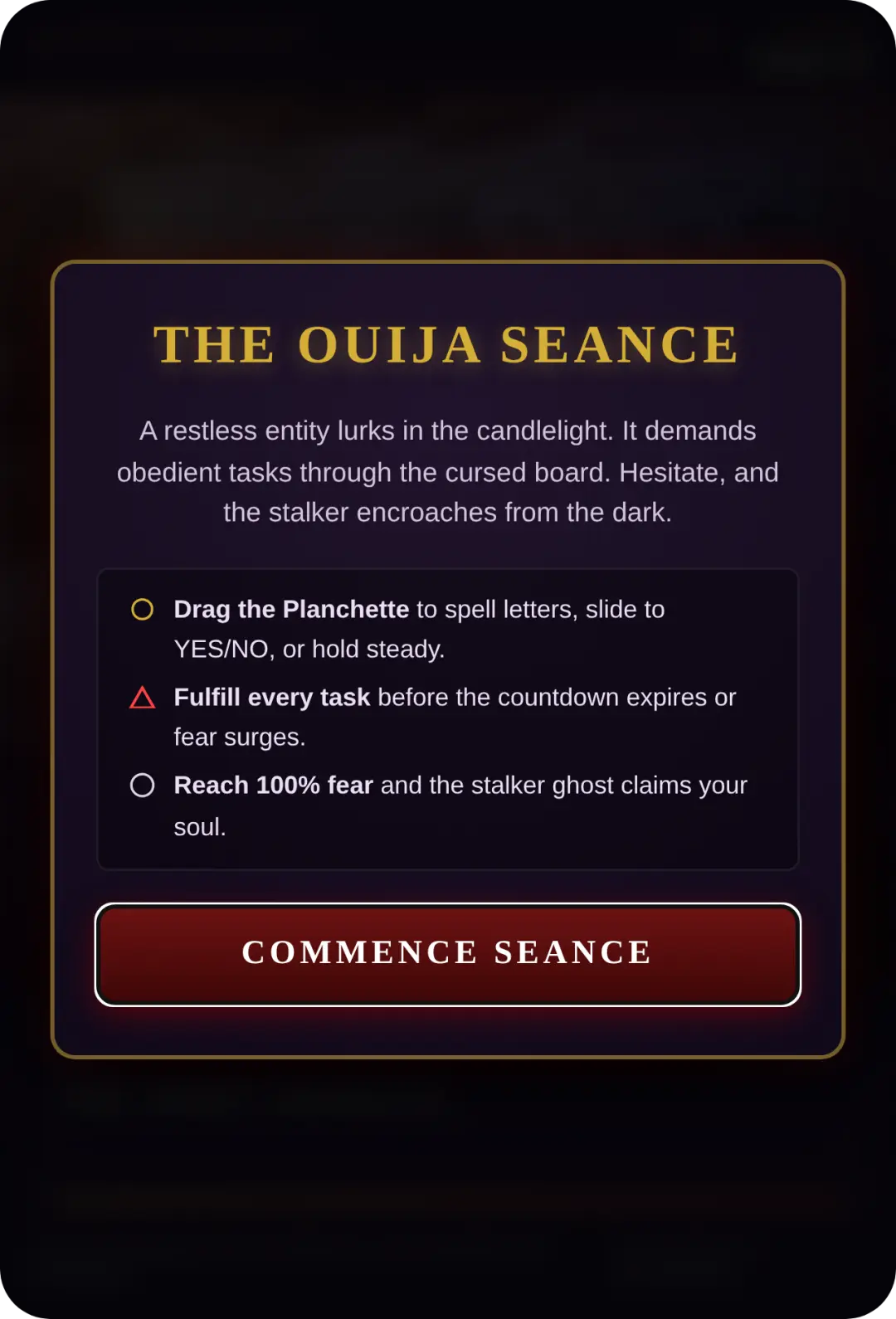 OUIJA: THE STALKING cover