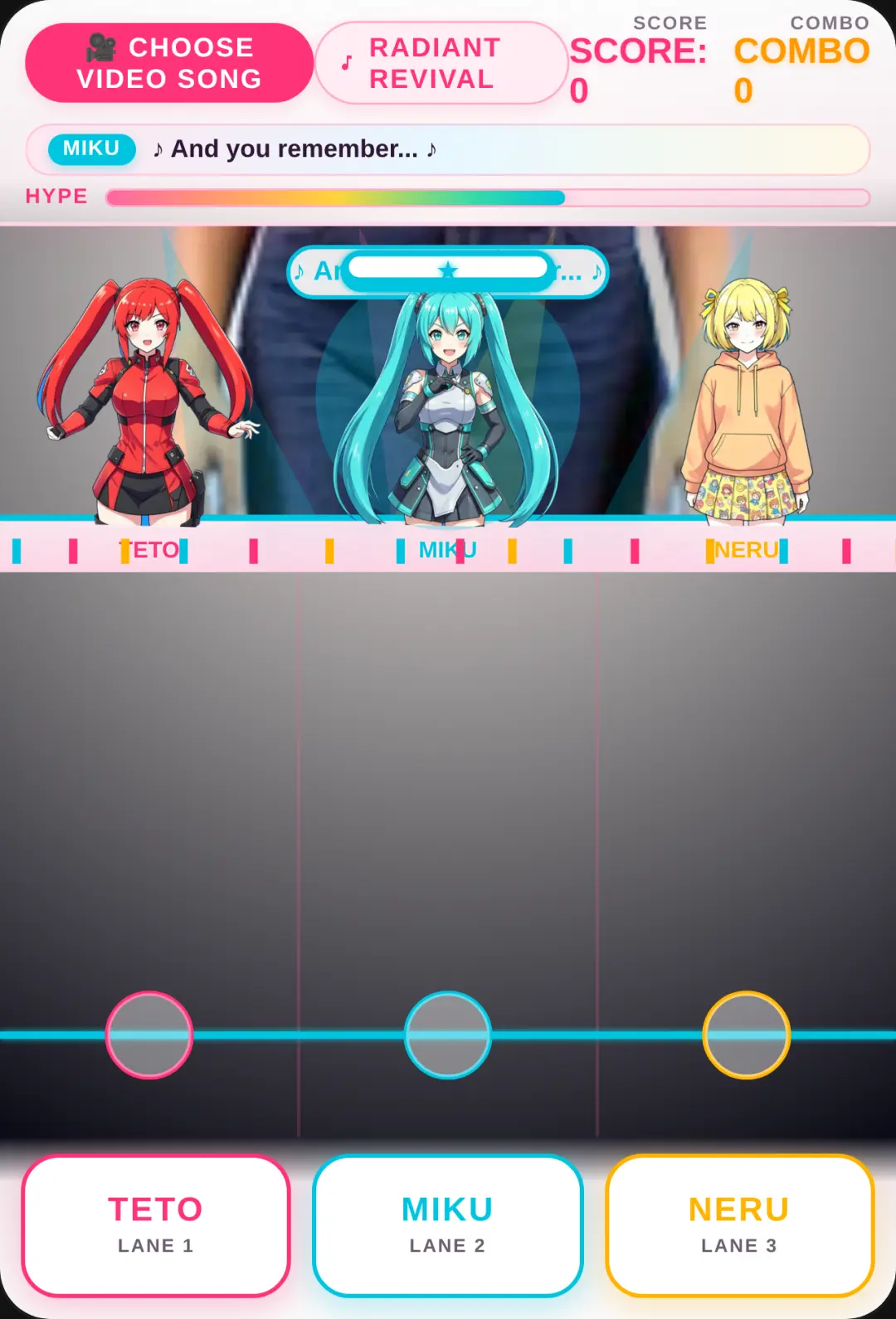 Miku, Teto & Neru Concert - Radiant Revival cover