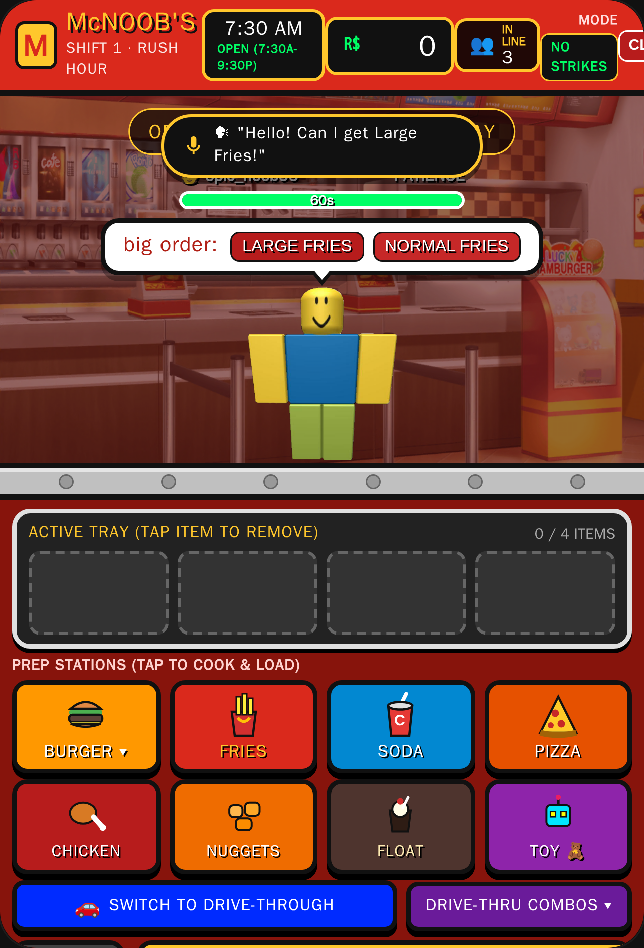 Work at McNoob's - Roblox Fast Food (Updated) cover