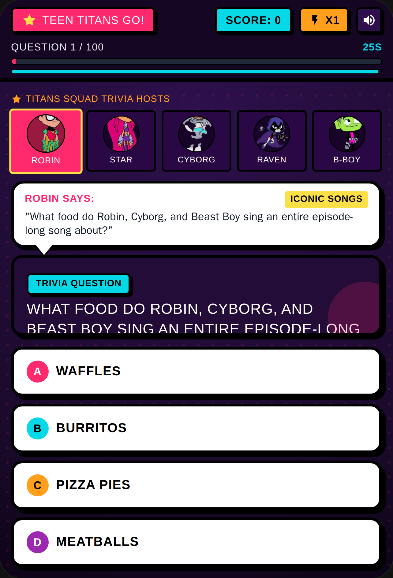 Teen Titans Go! Cartoon Quiz cover