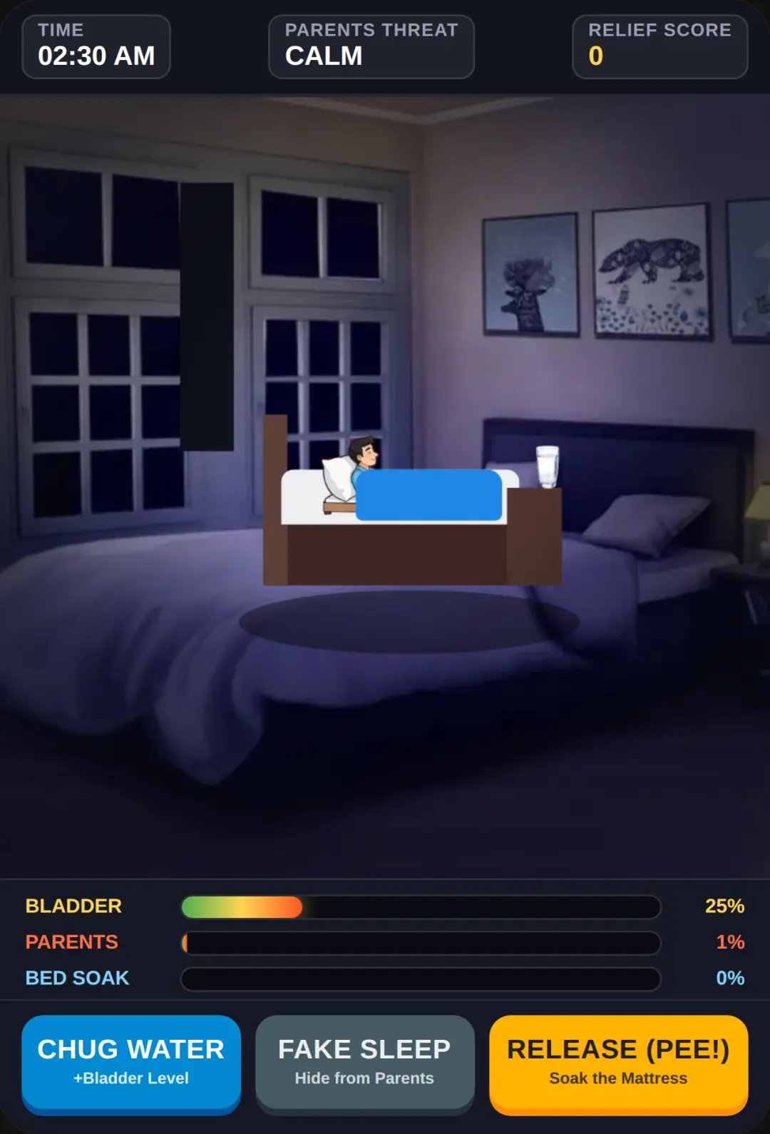 Pee in Your Bed Simulator cover