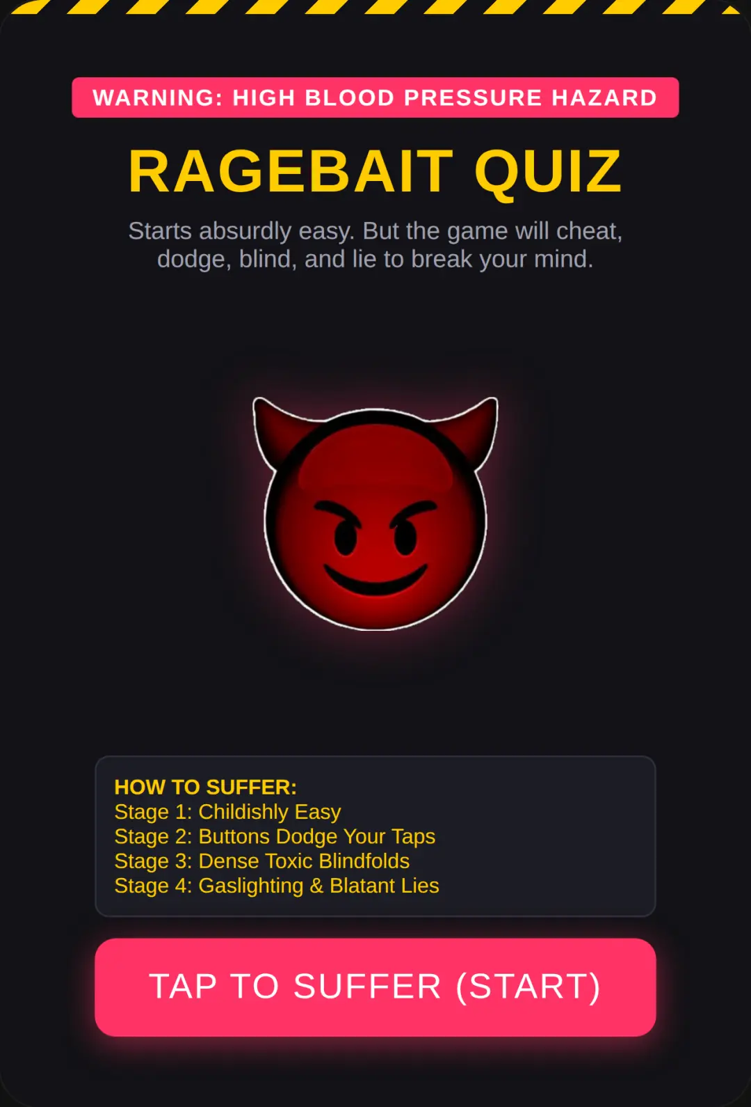 Ragebait Quiz - Don't Lose It! cover