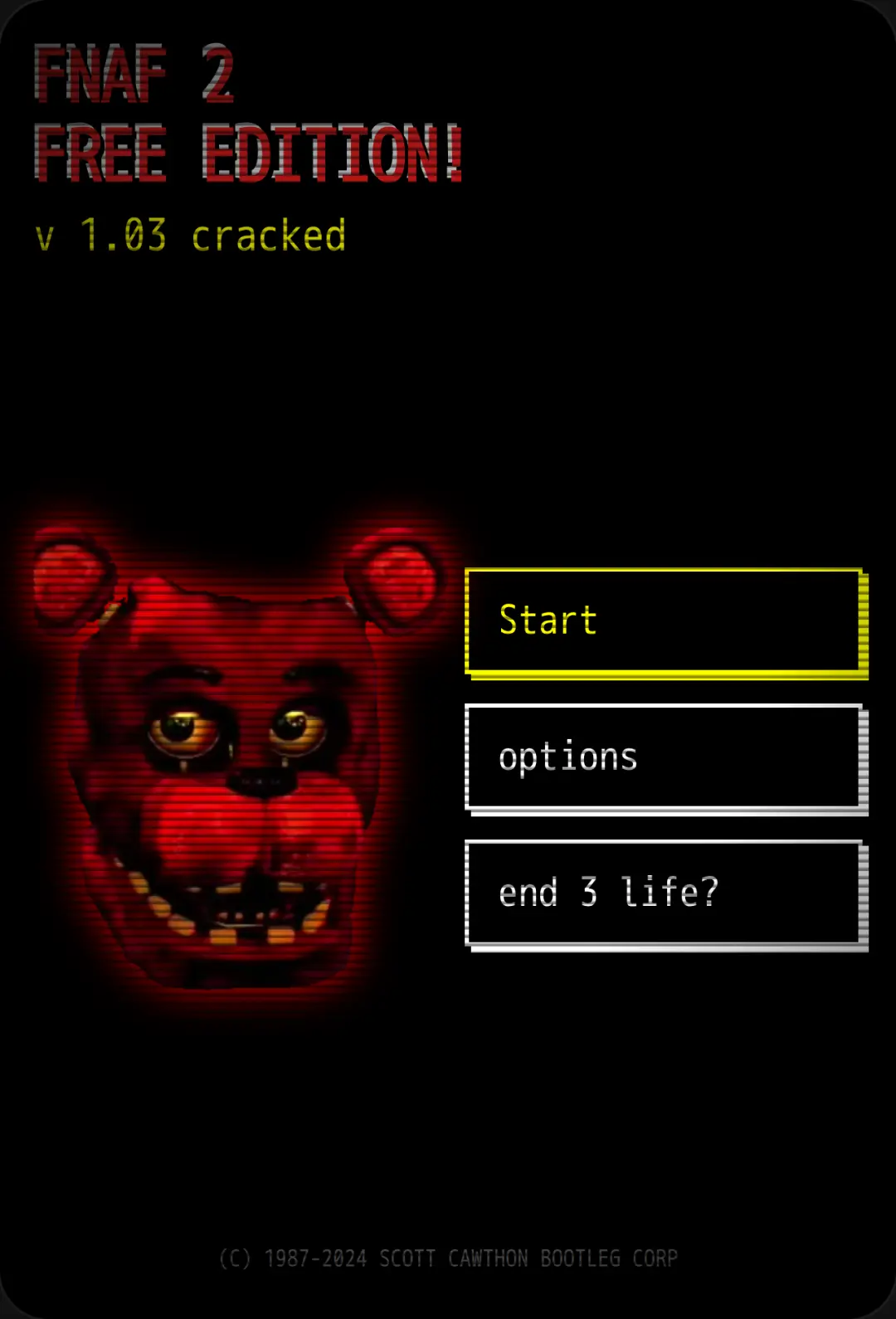 Fnaf 2 Free edition cover