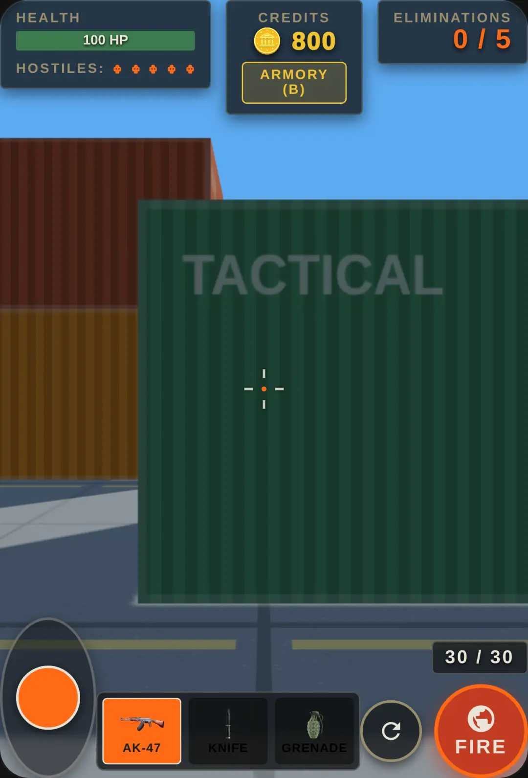 Container Yard: 3D Gun Game cover