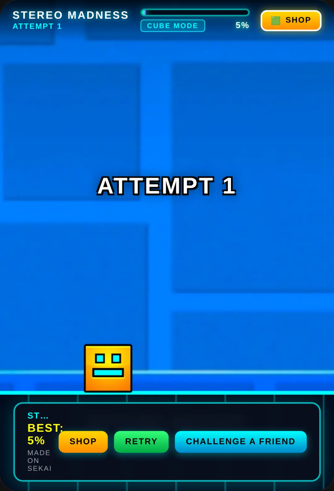 Geometry Dash: Stereo Madness cover