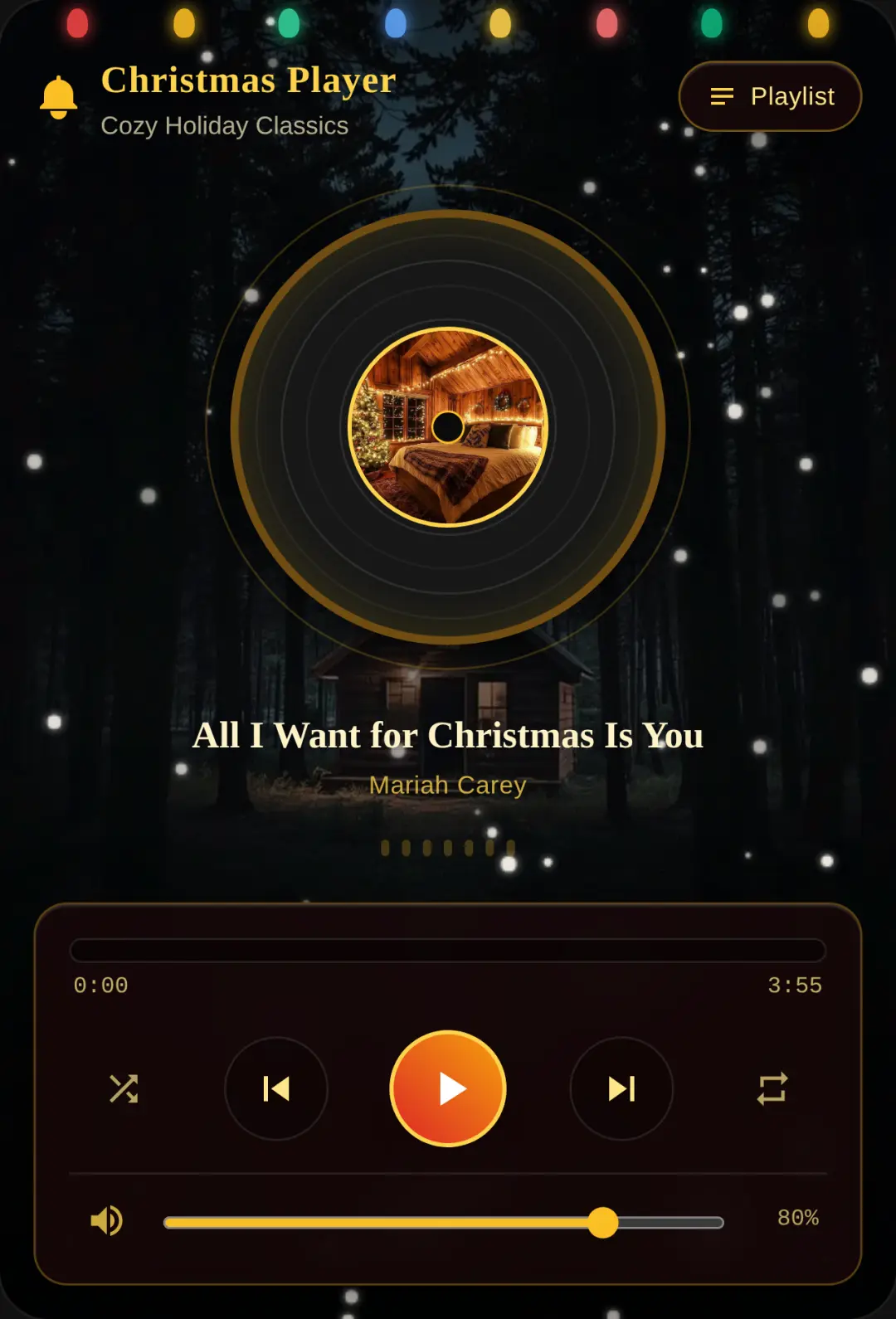 Festive Holiday Music Player cover
