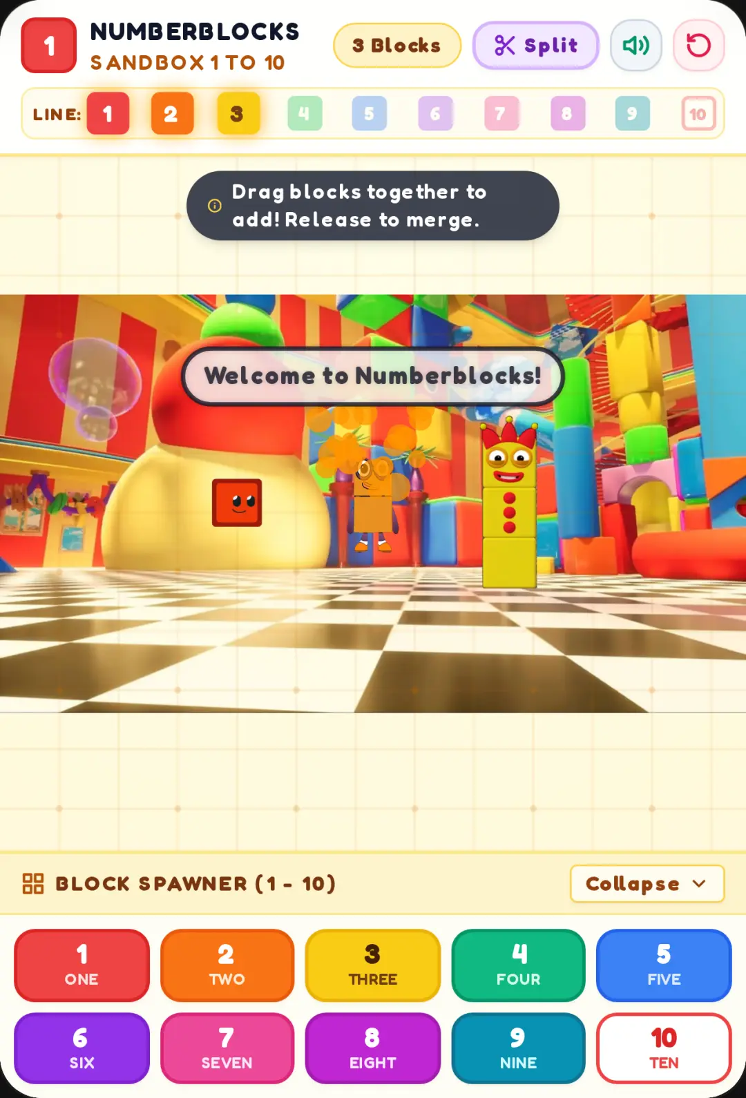 Numberblocks Playground Sandbox 1 to 10 cover
