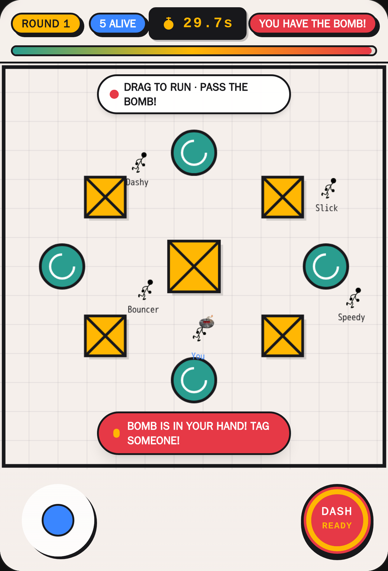 Bomb Tag 30s — Stickman Tournament cover