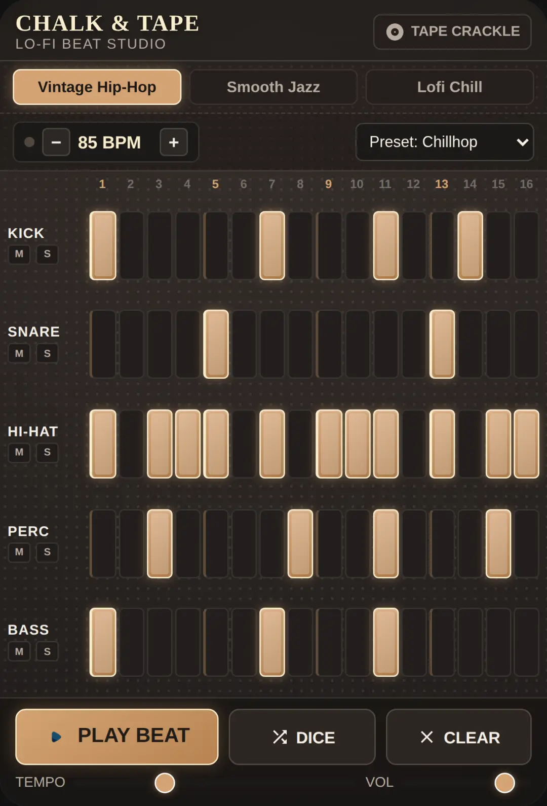 Chalk & Tape — Lo-Fi Beat Studio cover