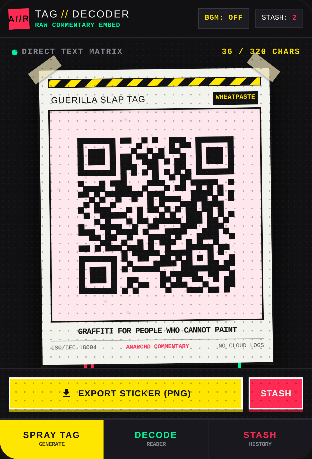 TAG // QR COMMENTARY cover