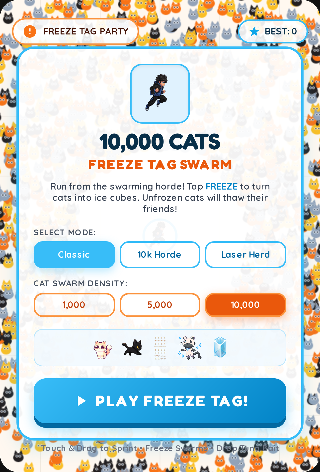 10,000 Cats: Freeze Tag Swarm cover