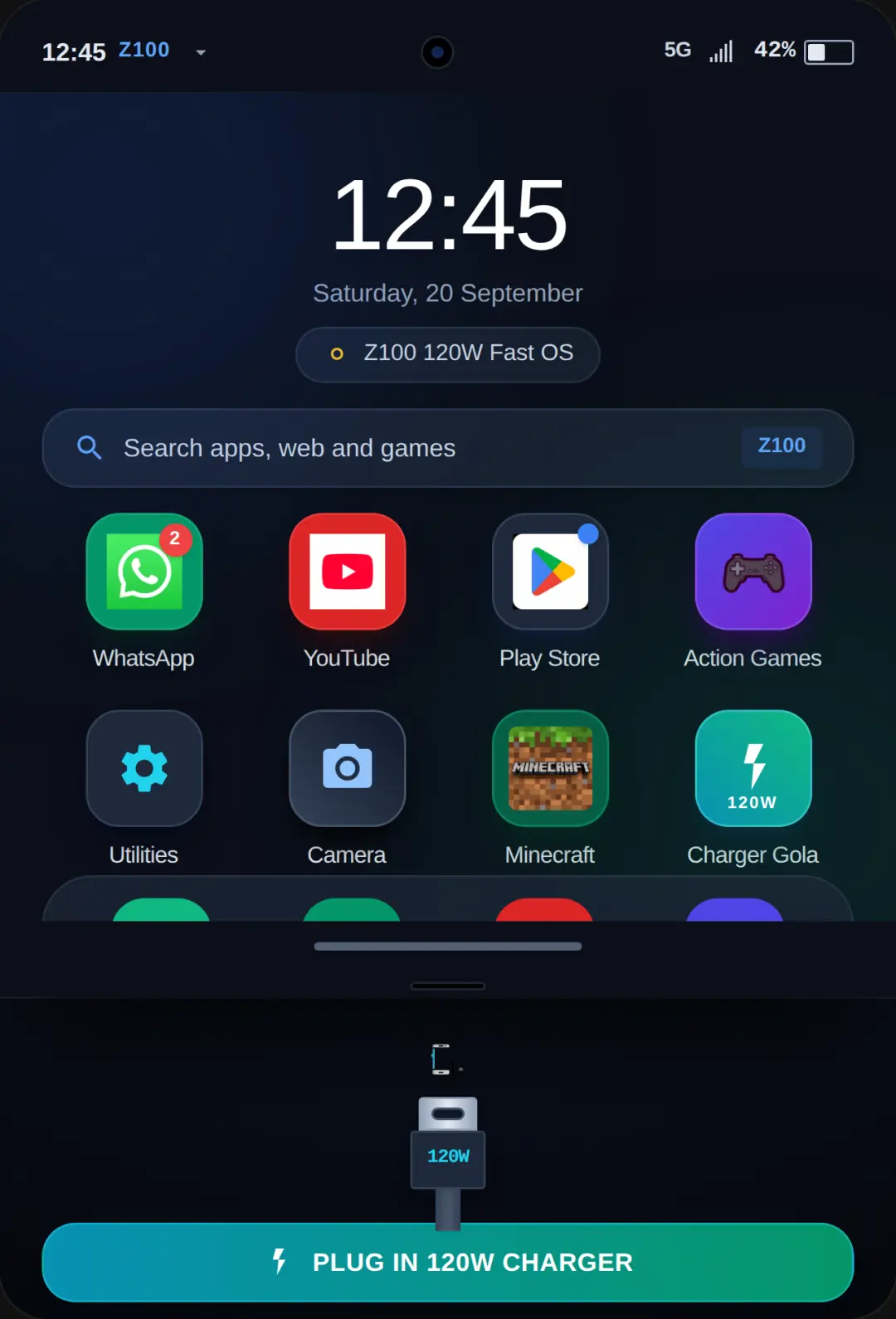 Z100 Smartphone OS cover