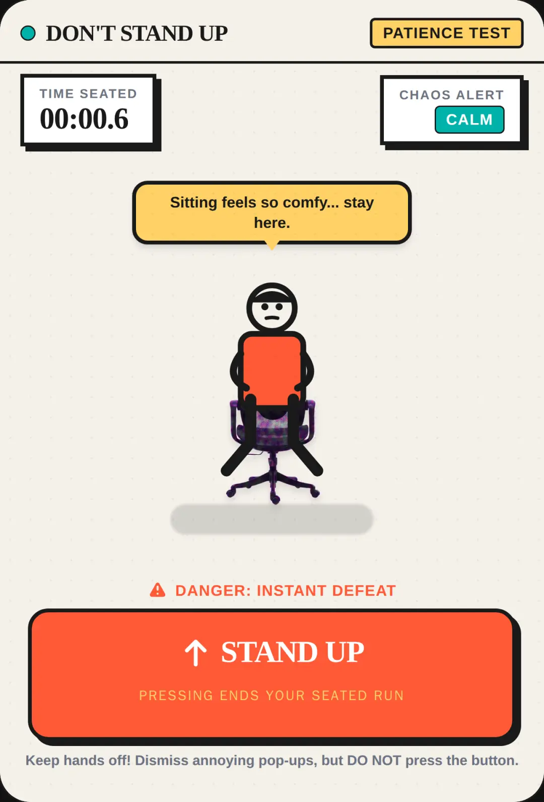 Don't Stand Up or else cover