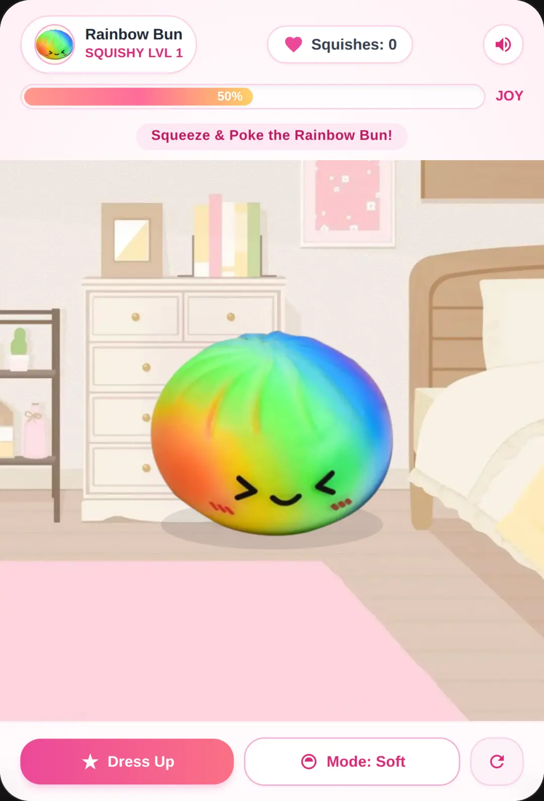 Rainbow Squishy Bun cover