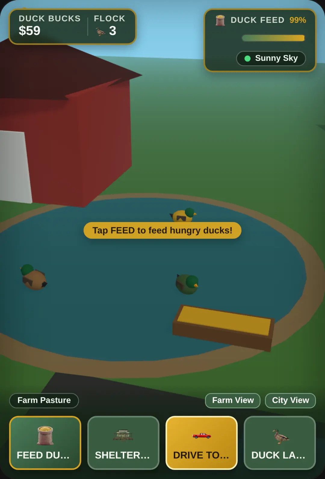 3D Duck Farm & Duck Land cover