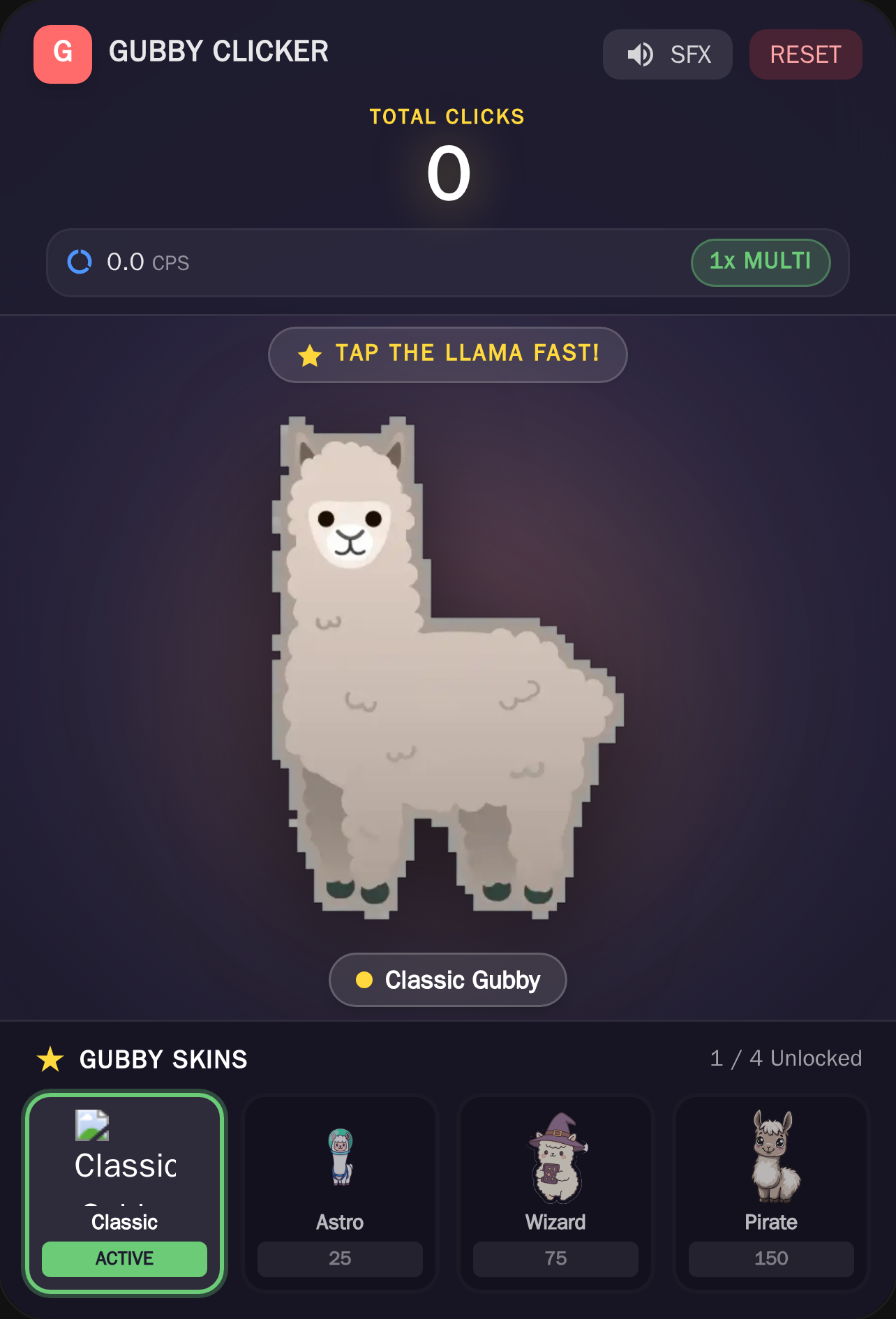Gubby Llama Clicker cover