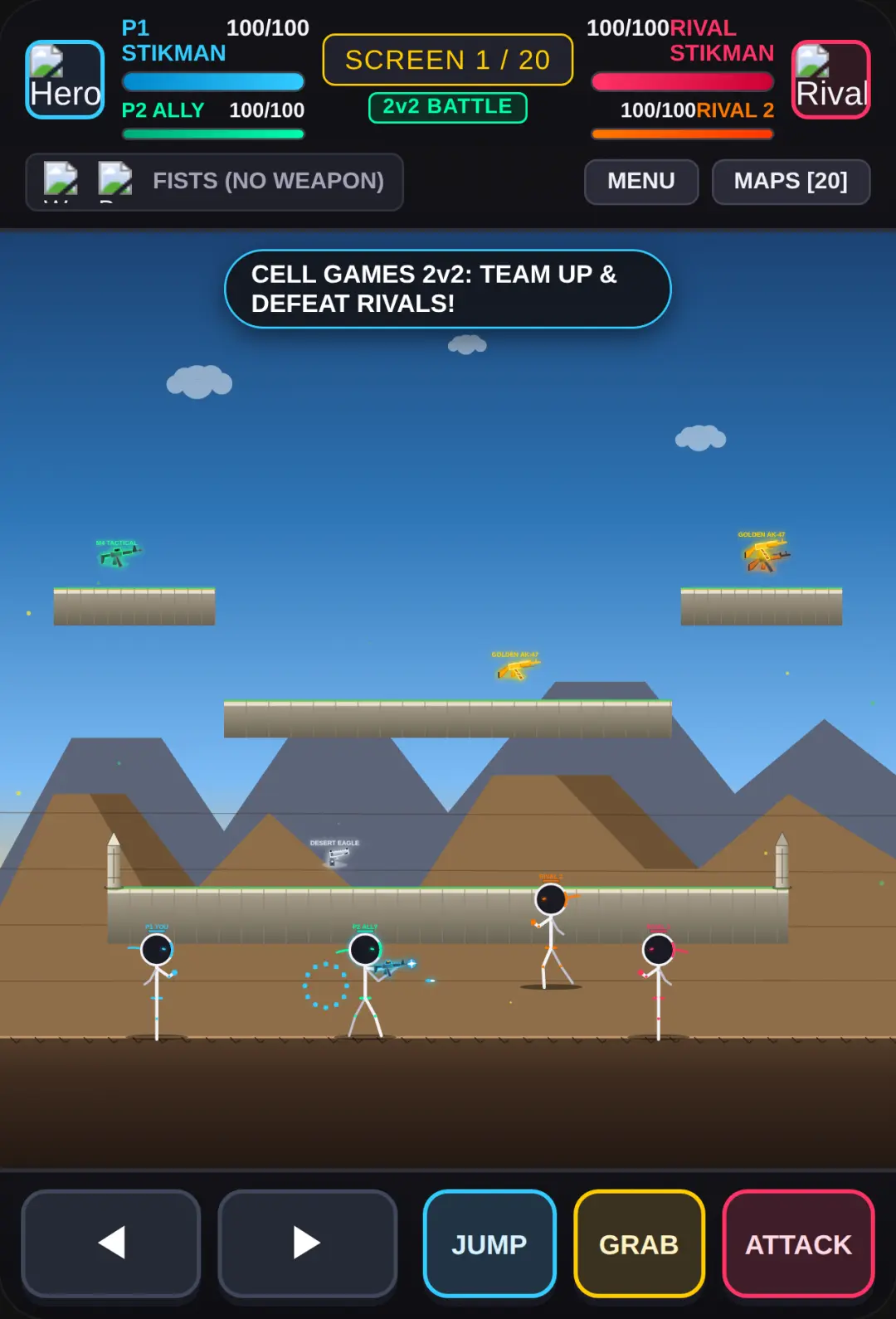 Stickman vs Stickman: 20 Arenas pls like cover