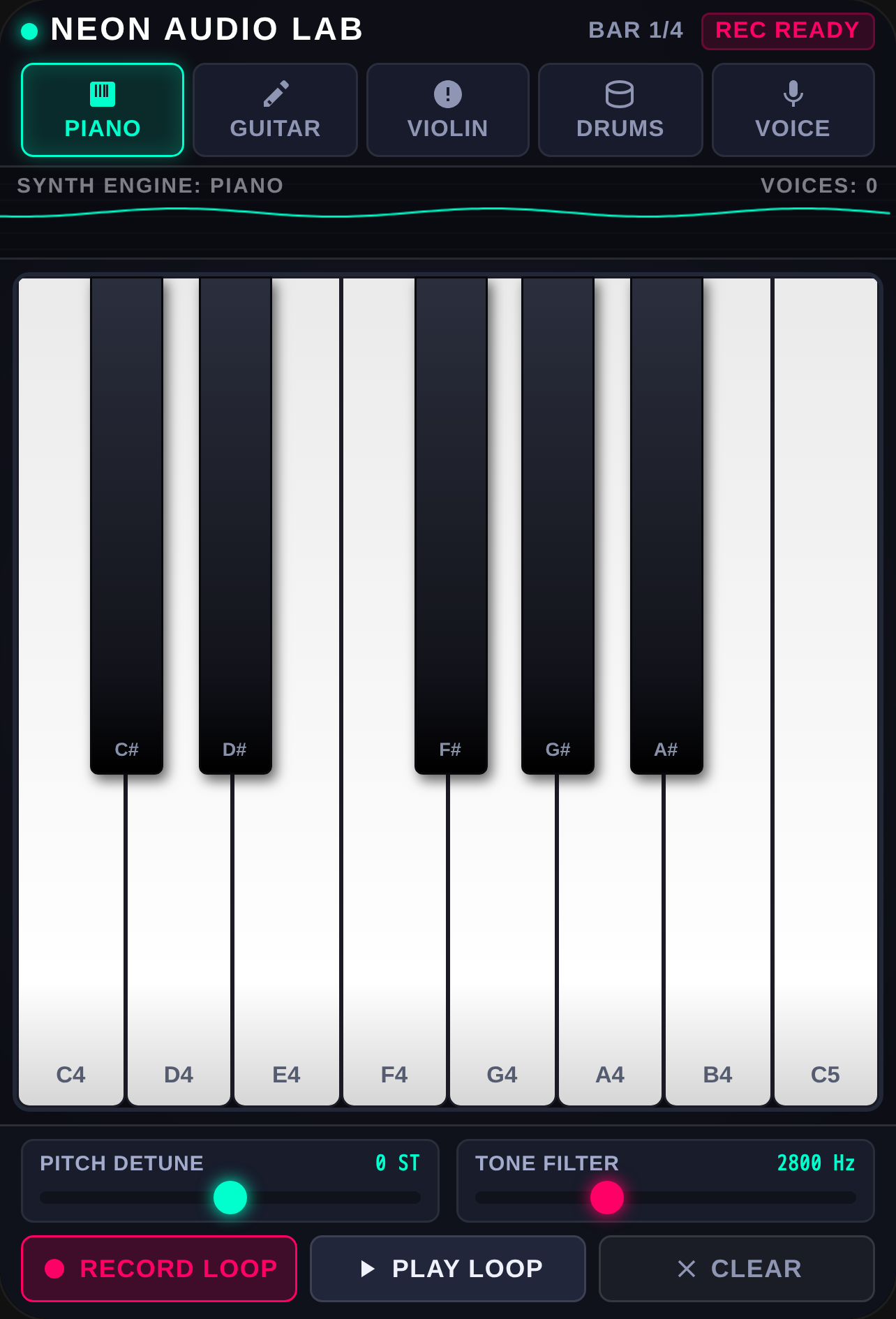 Neon Studio - Multi-Instrument Music Lab cover