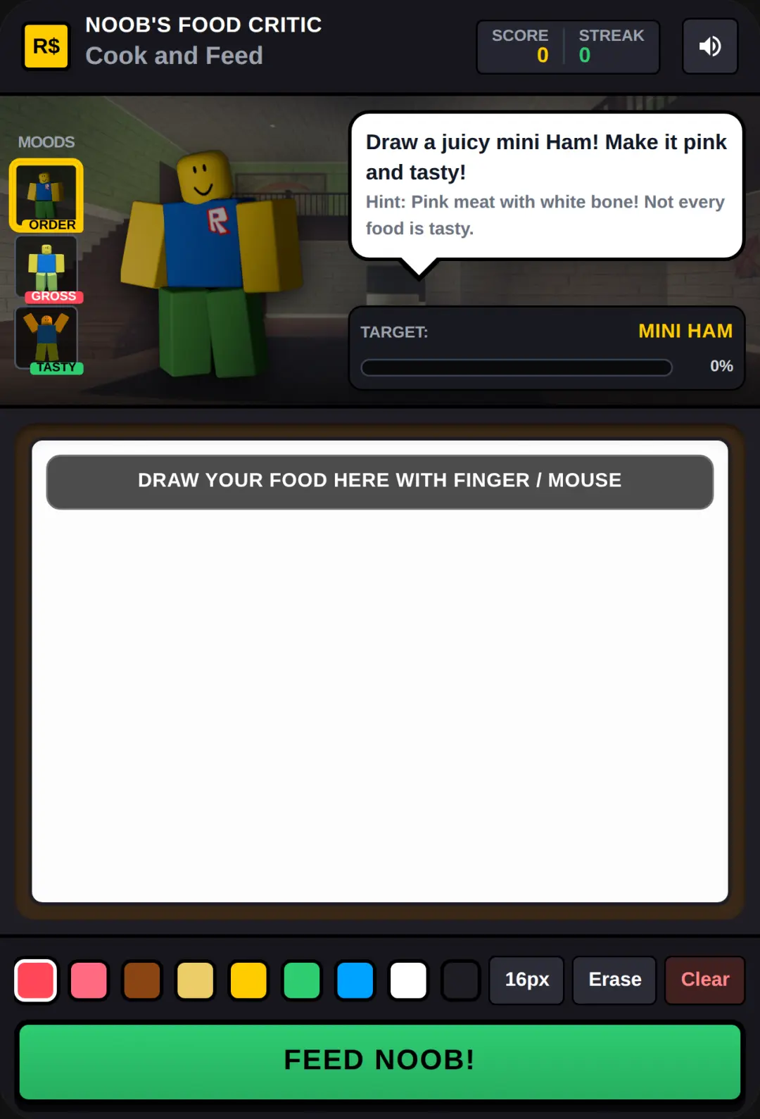 Feed the Roblox Noob - Food Critic cover