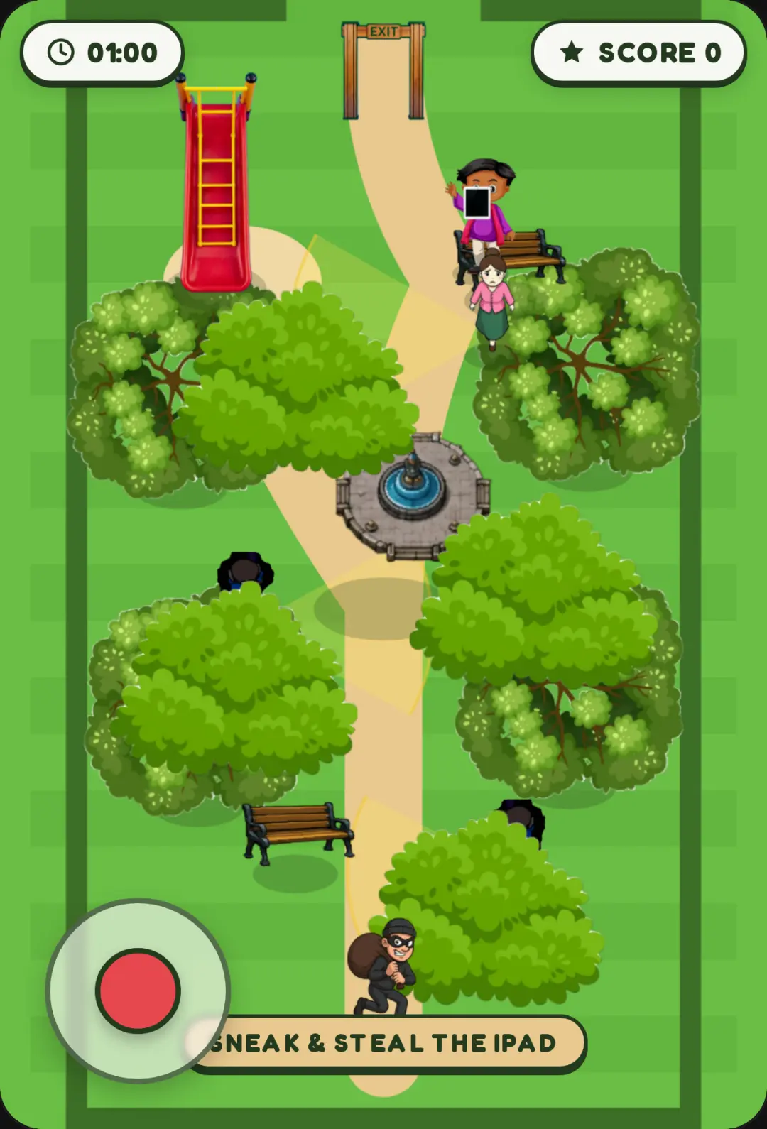 Park Heist: Steal The iPad cover