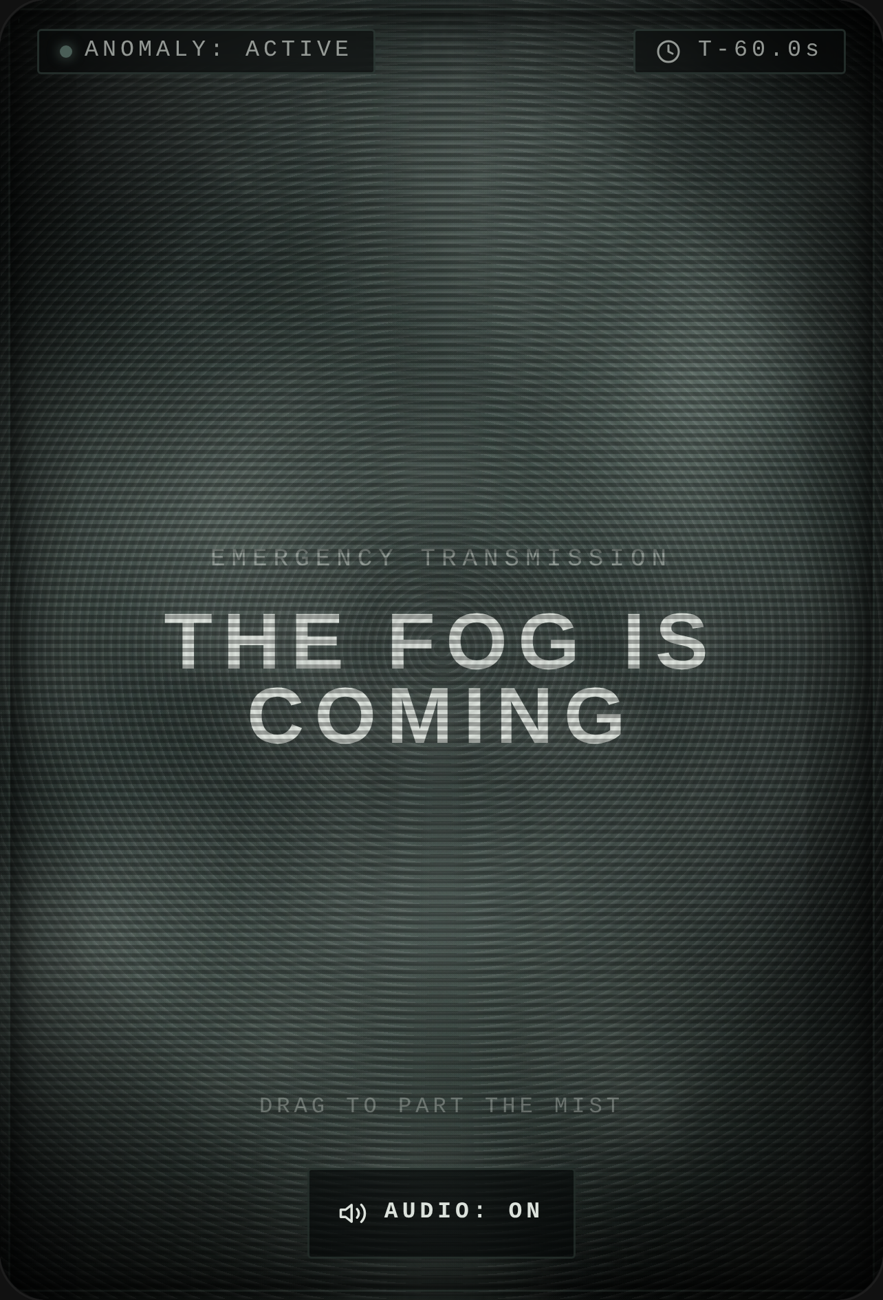 THE FOG IS COMING cover