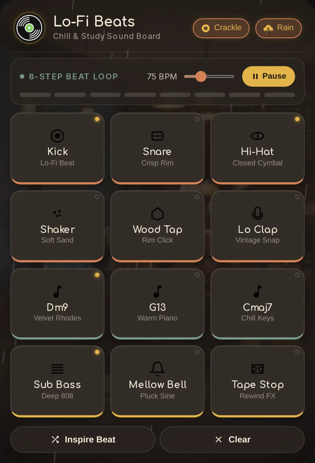 Lo-Fi Beats Sound Board cover
