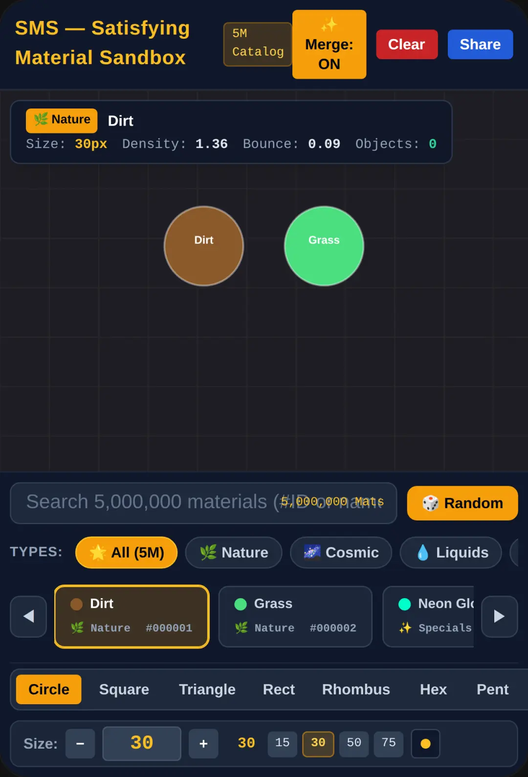 SMS — Satisfying Material Sandbox cover