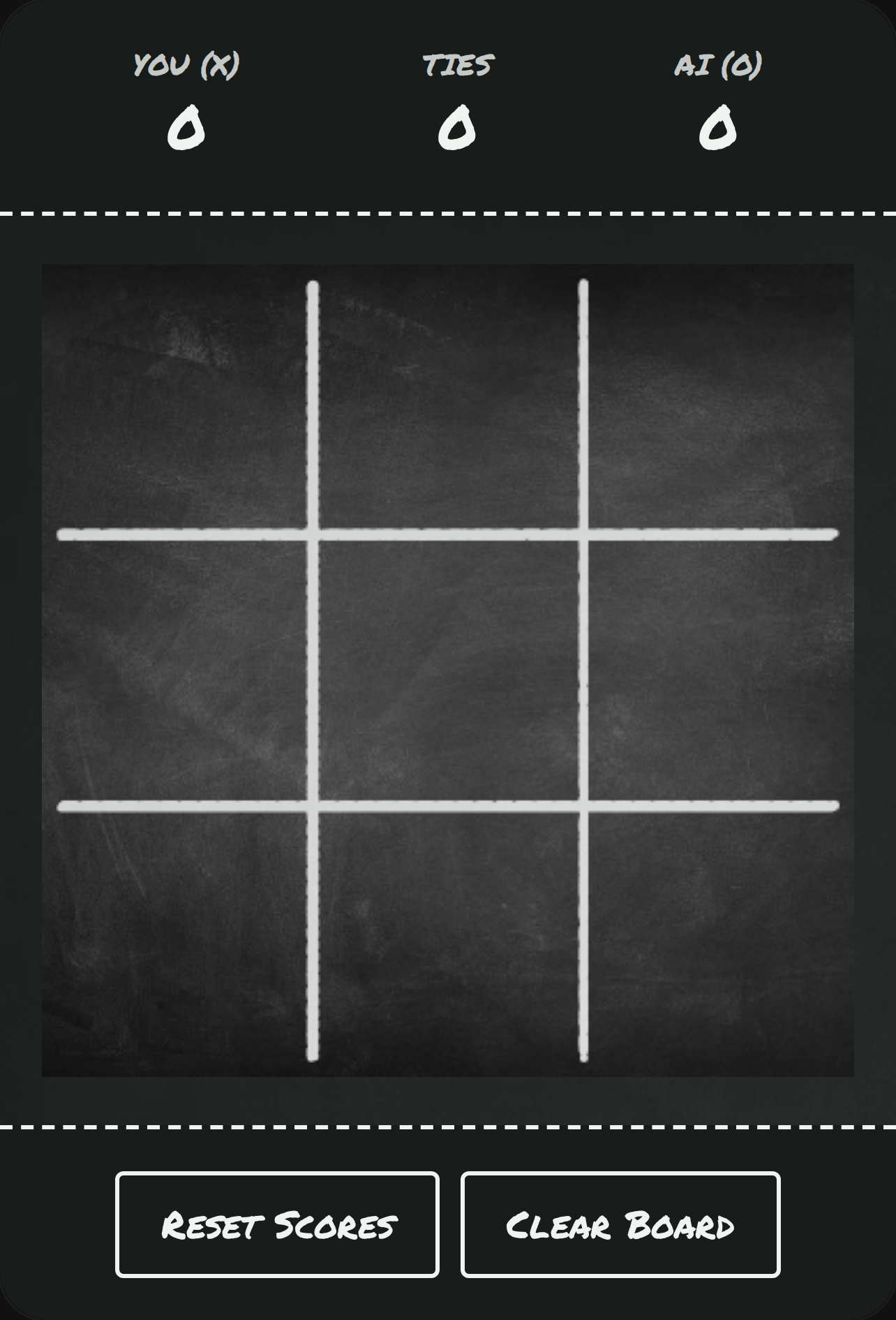 Chalkboard Tic-Tac-Toe cover