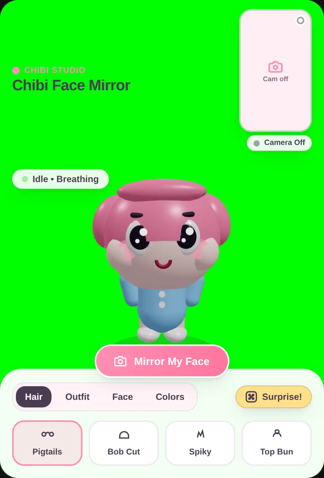 Chibi Face Mirror - 3D Avatar Creator cover