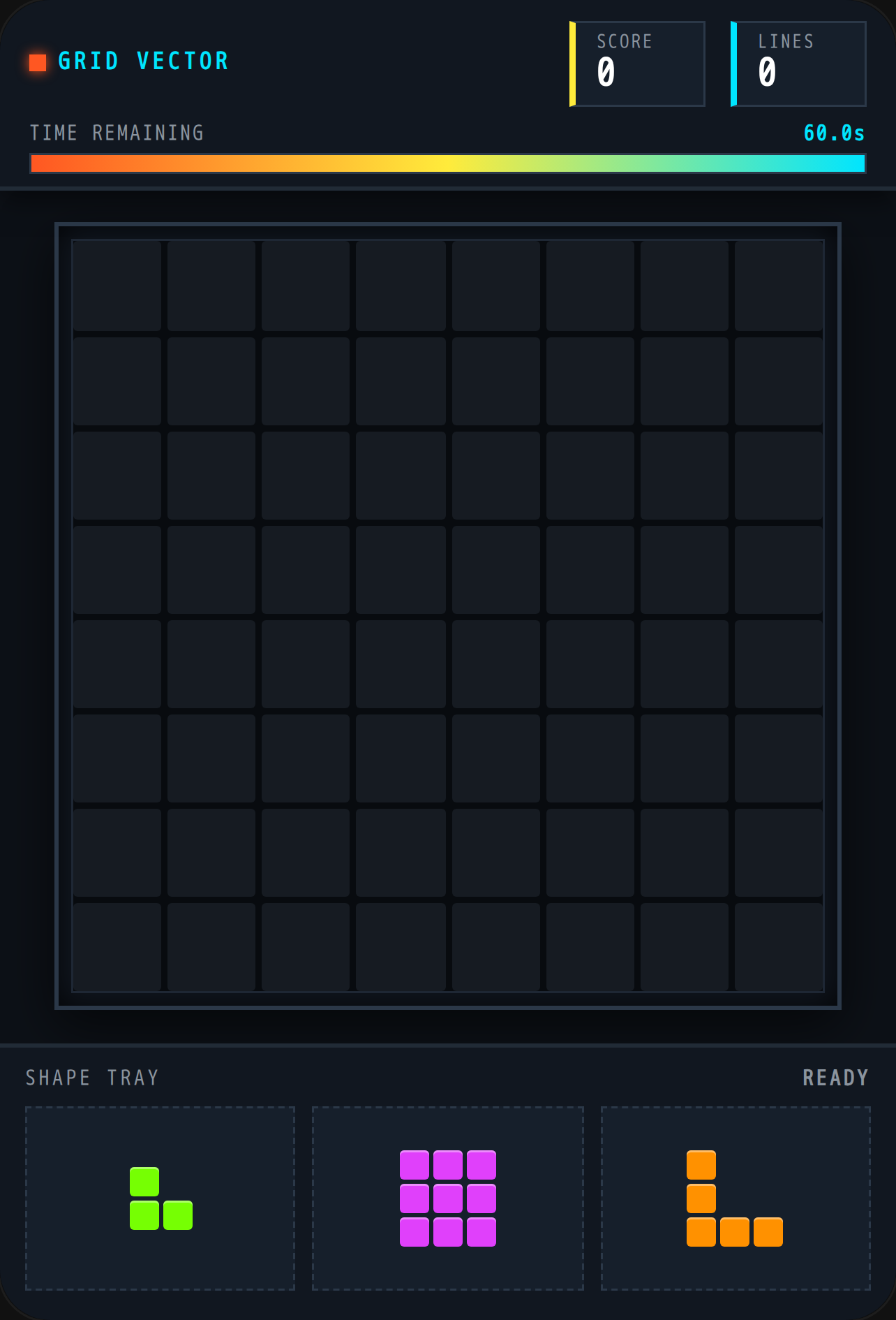 GRID VECTOR // BLOCK PUZZLE cover