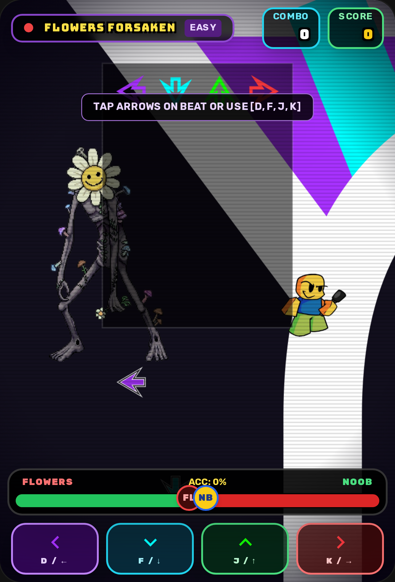 FNF: Noob vs Flowers cover