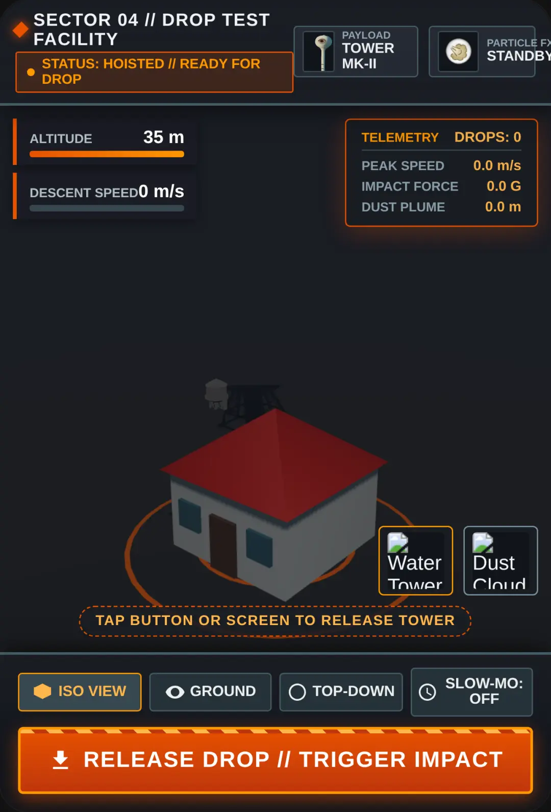 Water tower test cover