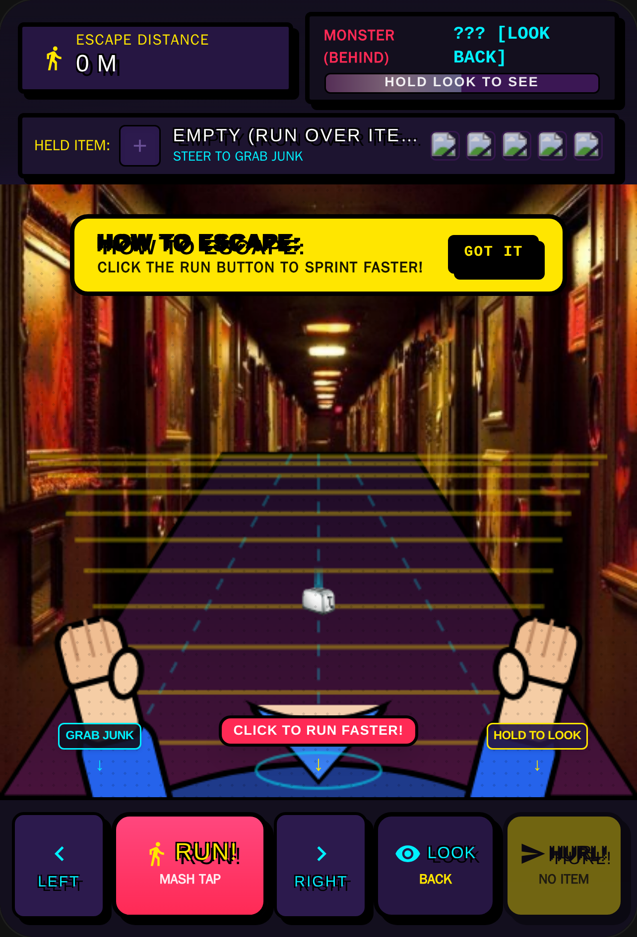 HALLWAY TERROR: SPRINT & HURL BY ARCHIT cover