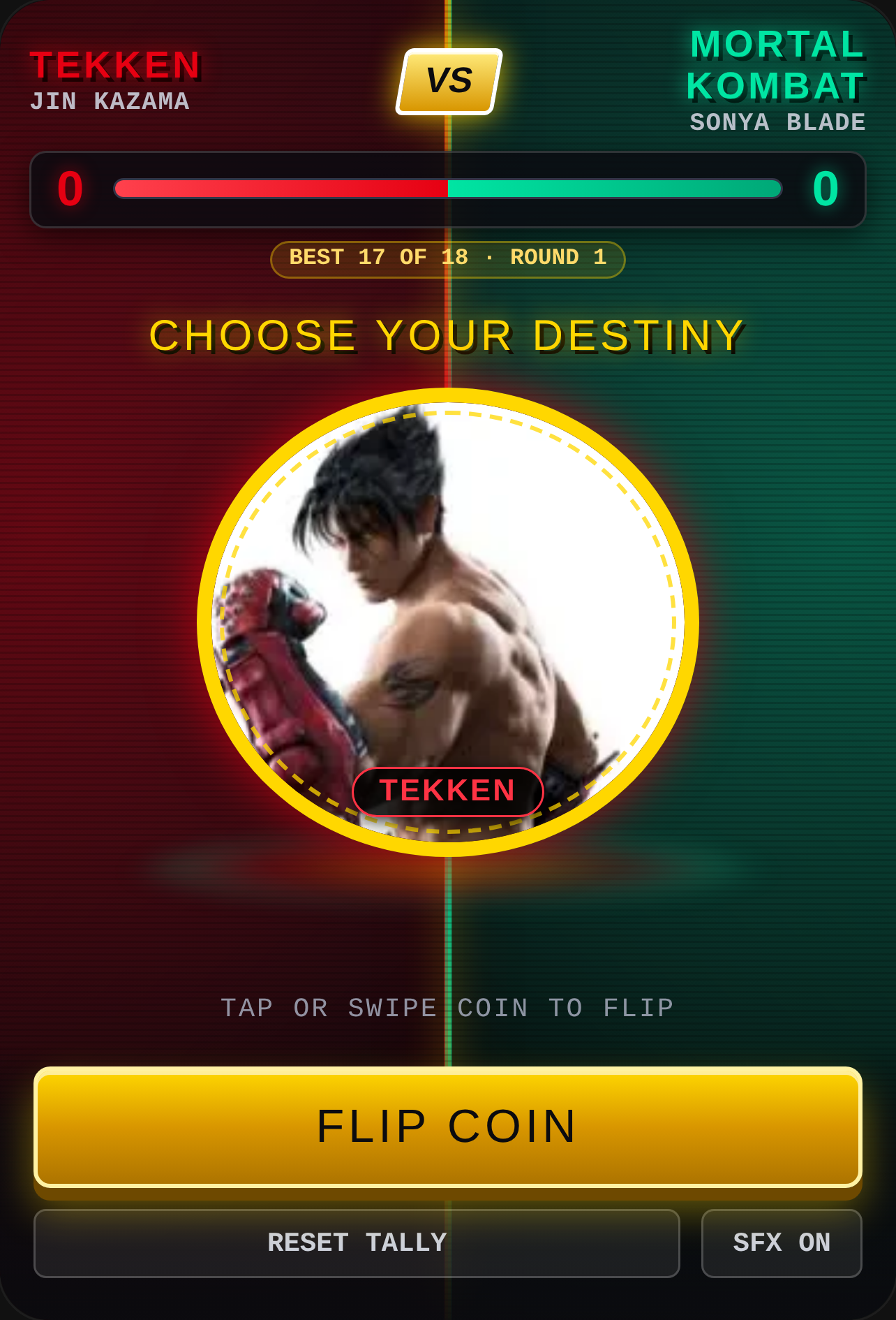 Tekken vs Mortal Kombat - Arcade Coin cover