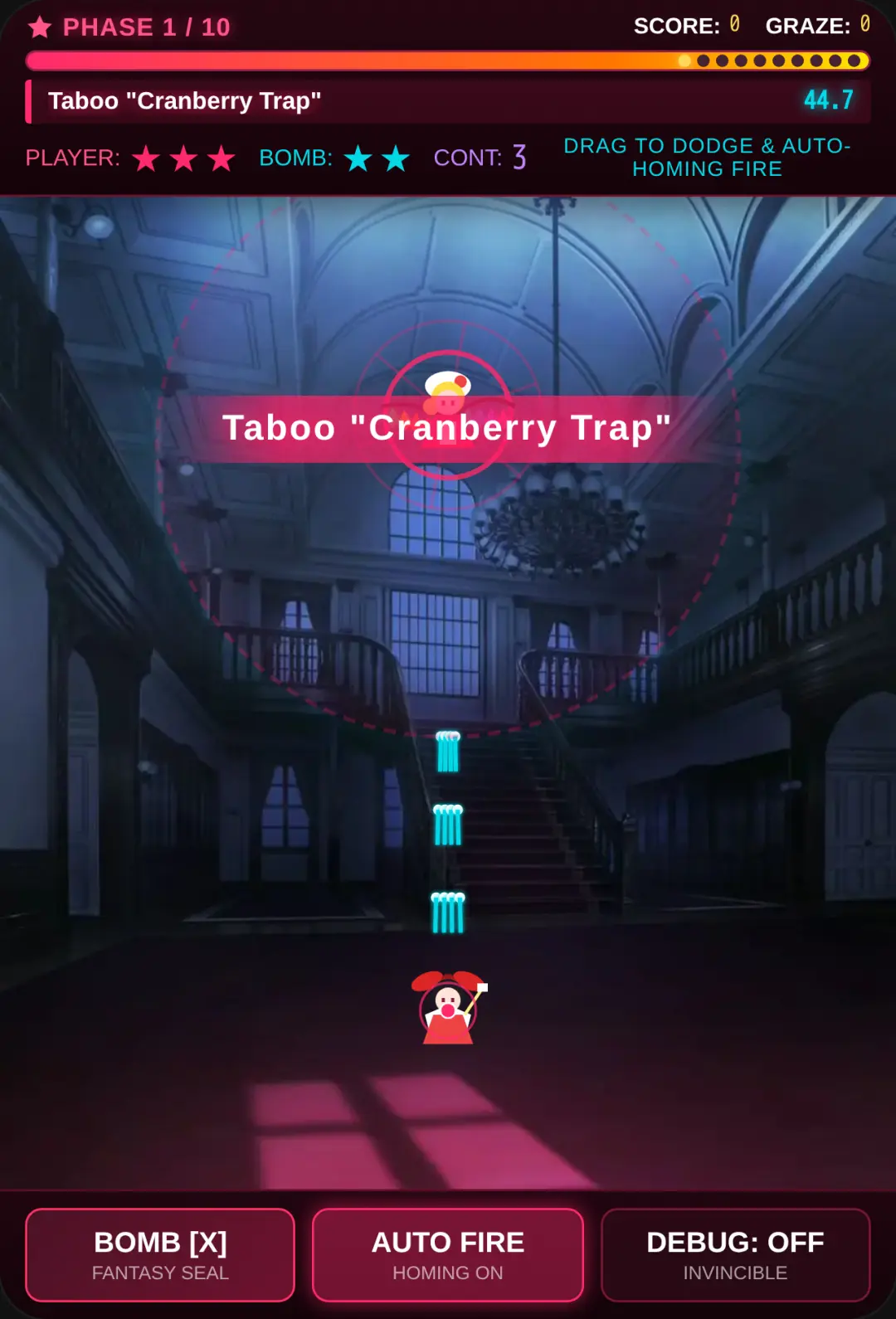 Touhou 6: Flandre Scarlet Boss Fight With the right use of bombs and retries, it is absolutely possible to beat this boss (tested) [Not sure if clearable without using continue tho] cover