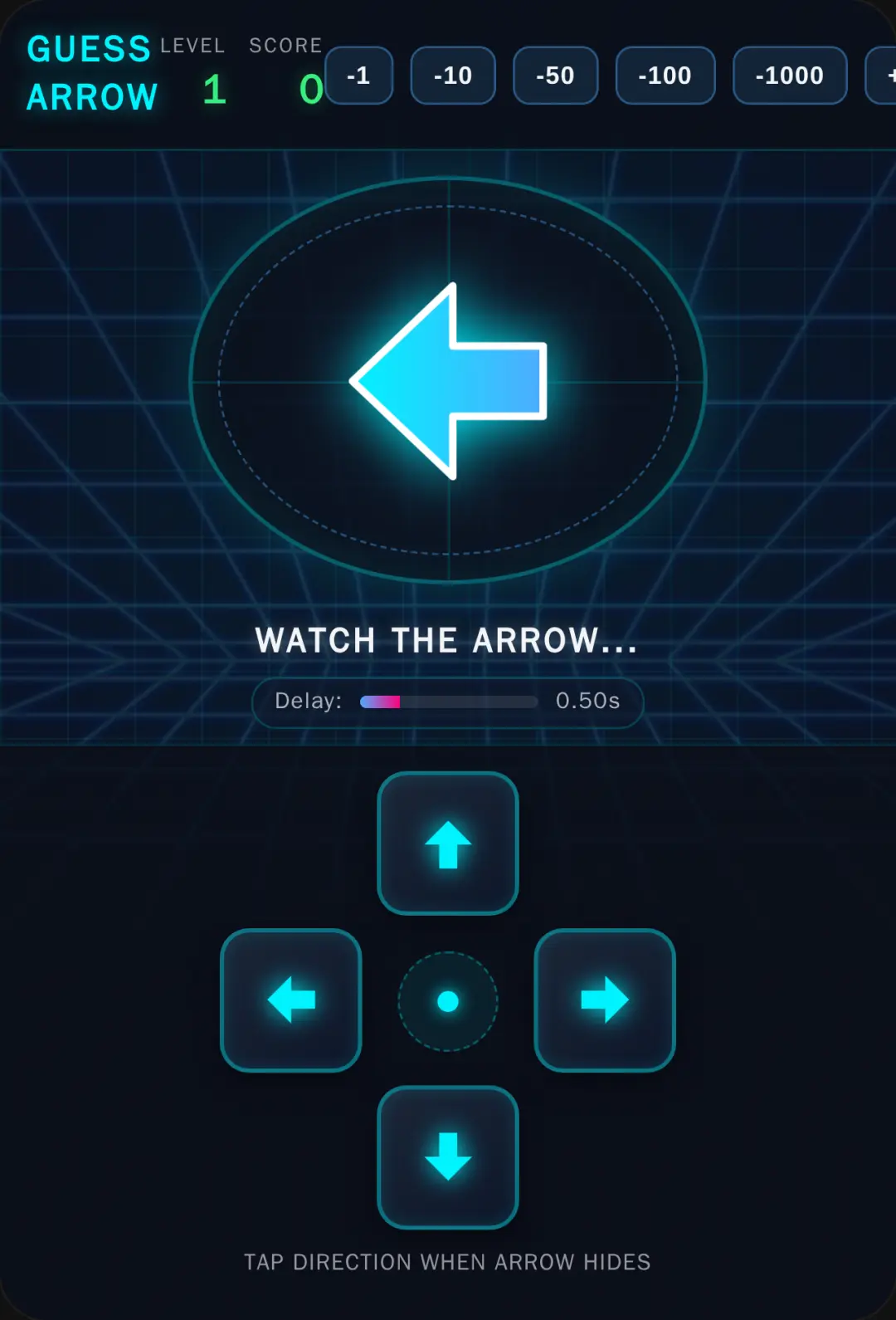 Guess the Arrow - Cyber Neon Reflex cover