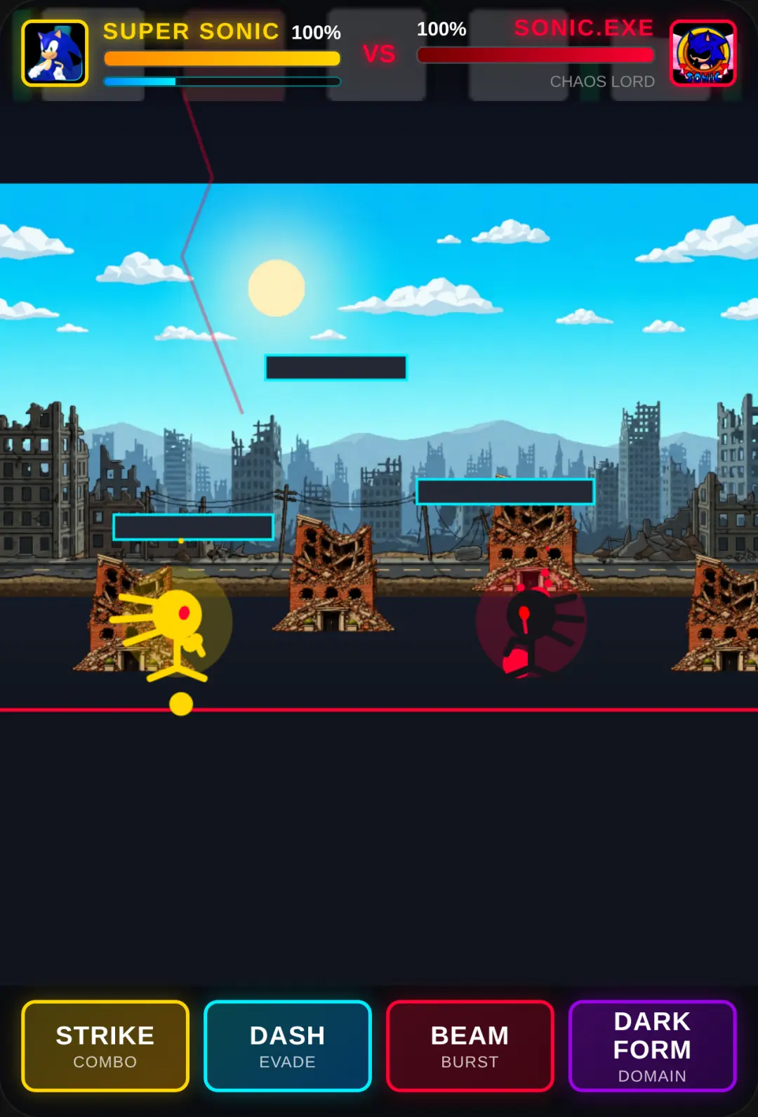Super Sonic vs Sonic.exe Stickman Showdown cover